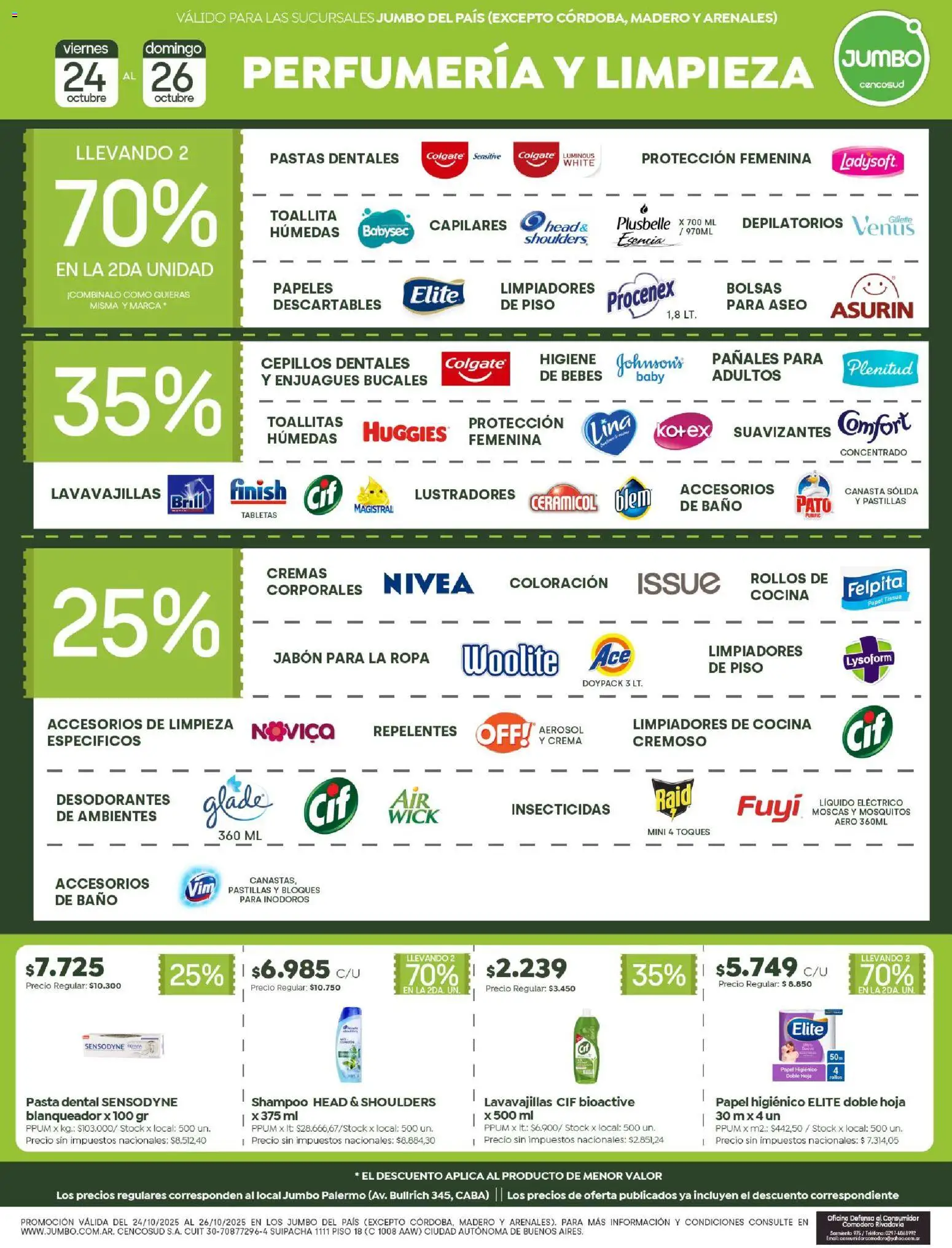 Jumbo - Ofertas | Comodoro │ válido desde el 24.10.2025 | Página: 6 | Productos: Lavavajillas, Pasta dental, Ropa, Crema