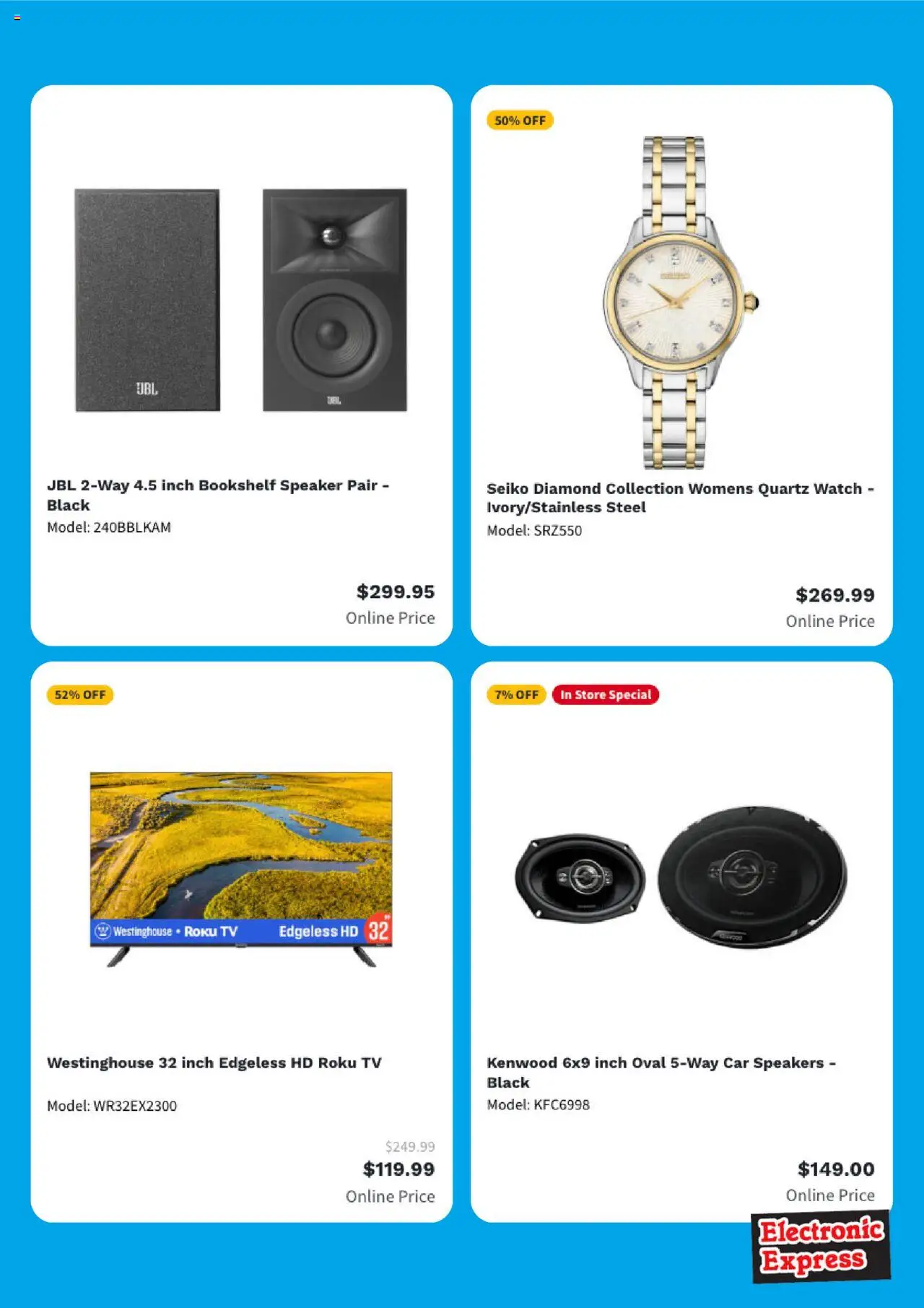 Electronic Express Weekly Ad - valid from 18.08.2025 | Page: 5 | Products: Watch, Tv, Speaker