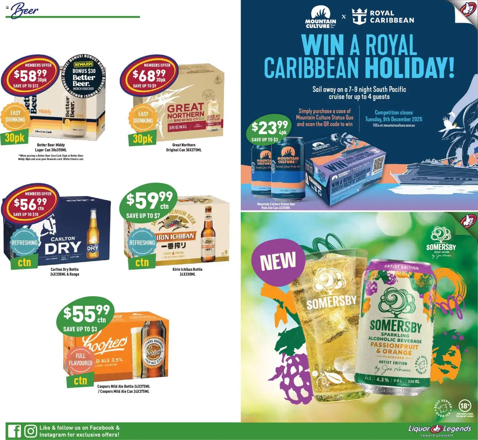 Liquor Legends catalogue - valid from 22.10.2025 | Page: 7 | Products: Beer, Passionfruit, Case, Press