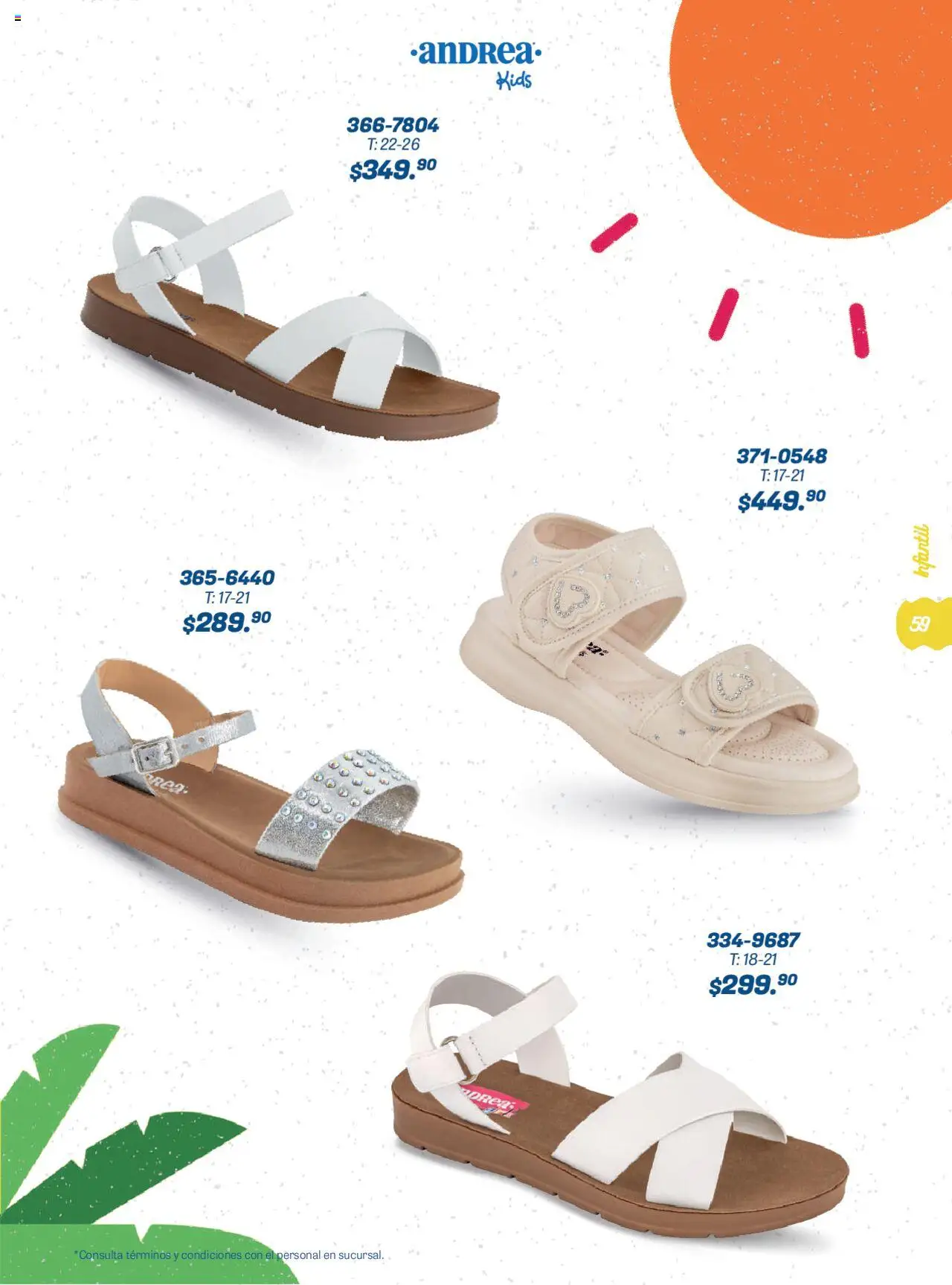 Nuevas ofertas de Andrea válidas en toda la República Mexicana desde el 22.06.2025. ¡Encuentra las mejores ofertas en Andrea catálogo Summer Time! | Página: 59