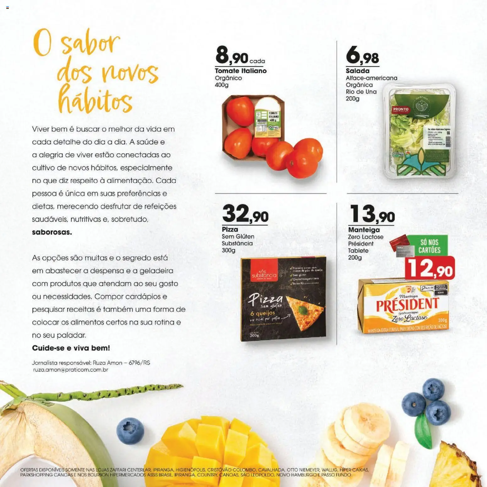 Zaffari Folheto - válido de 06.02.2026 | Página: 2 | Produtos: Geladeira, Manteiga, Bourbon, Pão de queijo