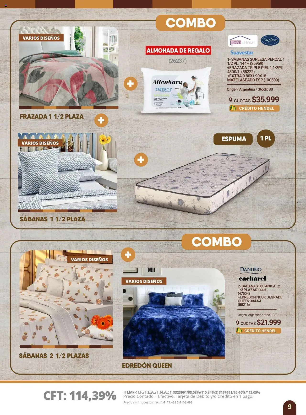 Hendel catálogo │ válido desde el 01.08.2025 | Página: 9 | Productos: Sabanas, Almohada, Frazada, Espuma