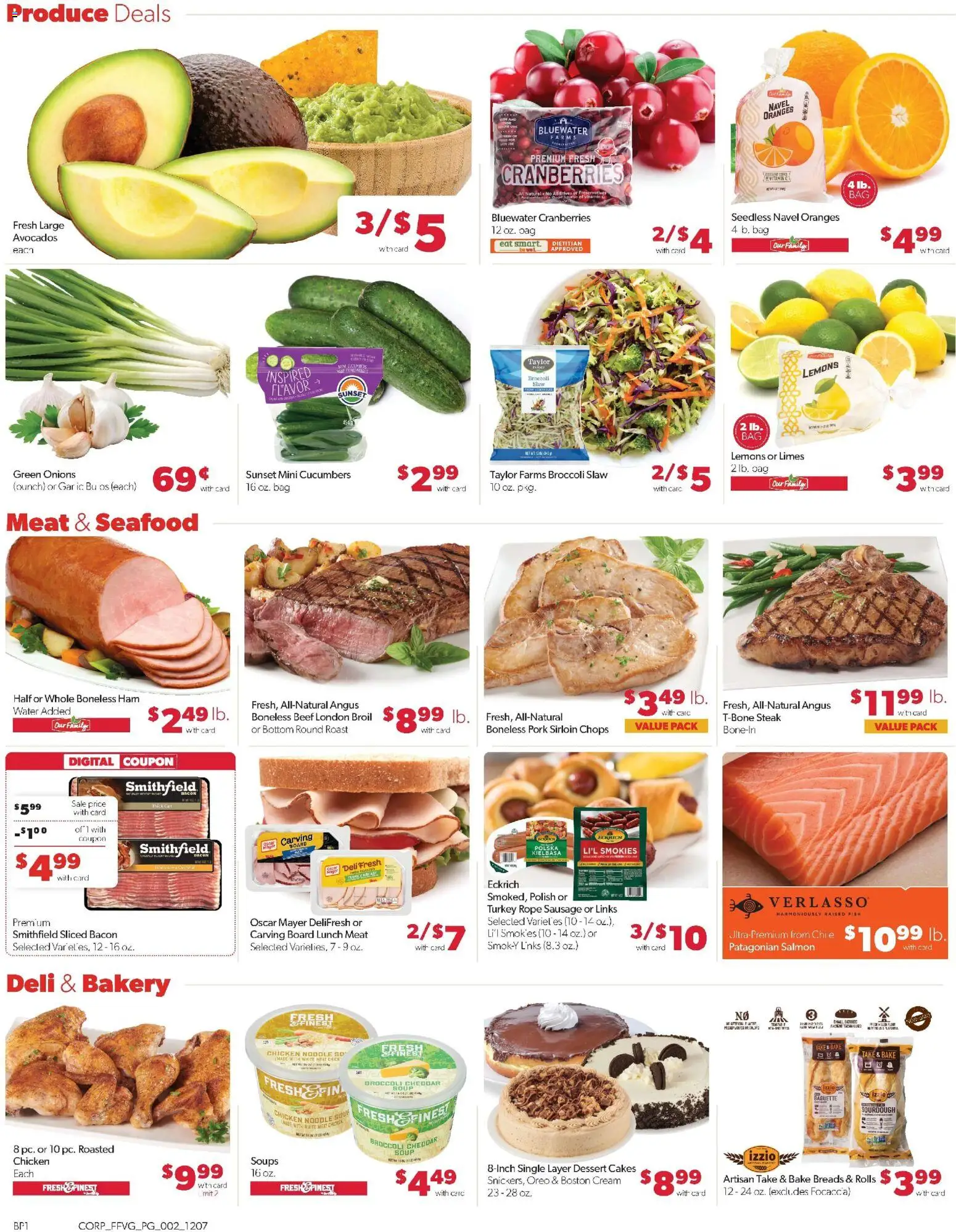 Family Fare Weekly Ad - MI - valid from 07.12.2025 | Page: 2 | Products: Ham, Fish, Sausage, Bag