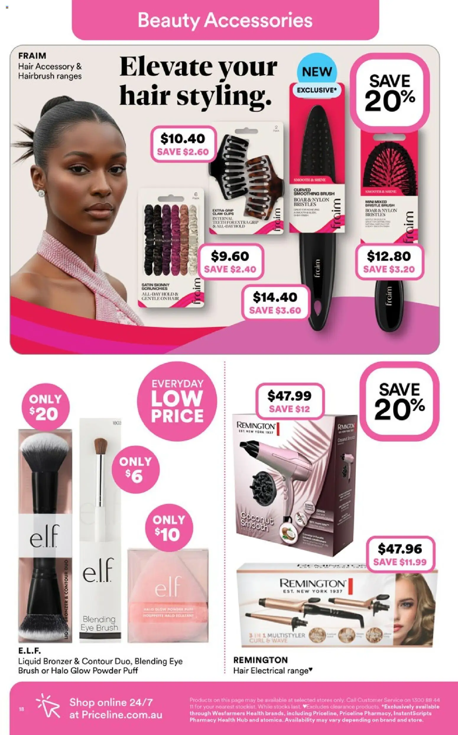 Priceline Pharmacy catalogue - valid from 05.03.2026 | Page: 18 | Products: Bronzer, Brush, Accessories, Contour