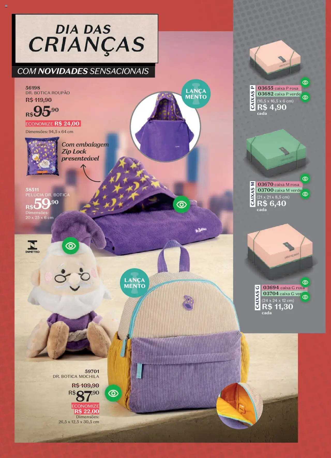 O Boticário Folheto - válido de 22.09.2025 | Página: 185 | Produtos: Caixa, Pelúcia, Roupão, Mochila