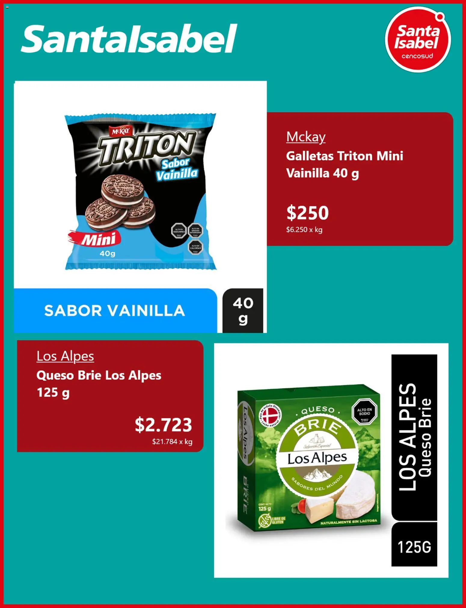 Santa Isabel ofertas  │ válido desde el 03.03.2026 | Página: 2 | Productos: Leche, Queso, Galletas