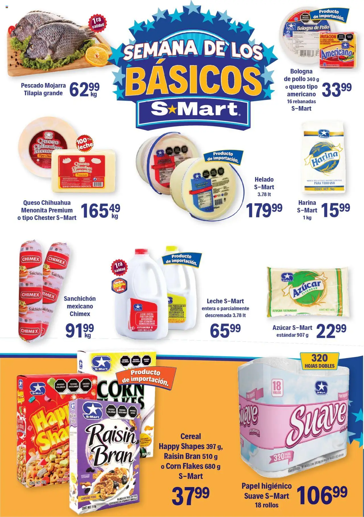 Nuevas ofertas de S-Mart válidas en toda la República Mexicana desde el 19.09.2025. ¡Encuentra las mejores ofertas en S-Mart - Folleto! | Página: 5 | Productos: Leche, Hojuelas, Helado, Vitaminas