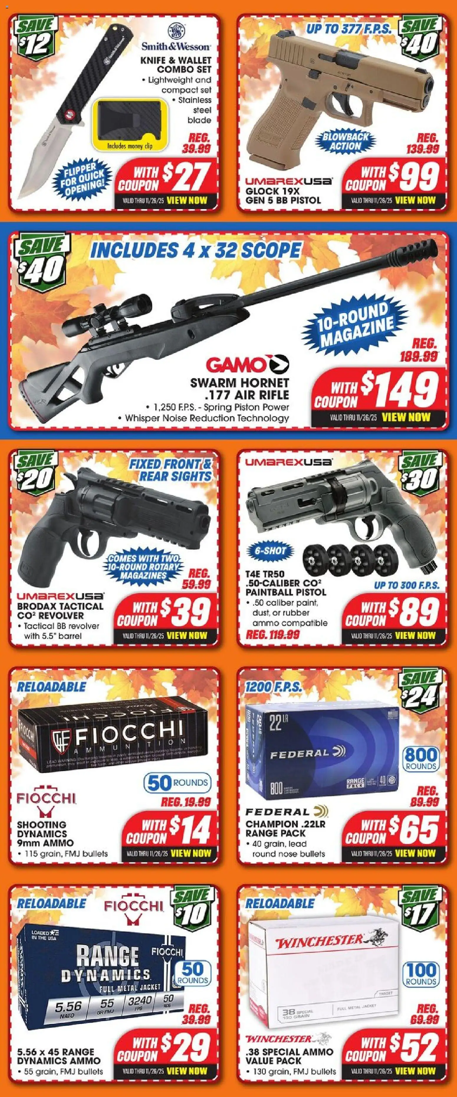 Big 5 Sporting Goods Weekly Ad - valid from 21.11.2025 | Page: 7 | Products: Clip, Wallet, Ammo, Rifle