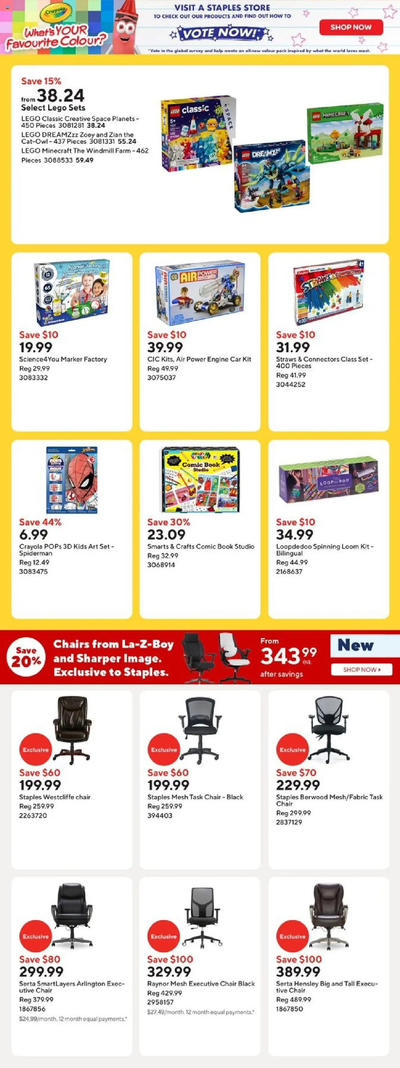 Staples flyer valid from 12.09.2025 | Page: 12 | Products: Chair
