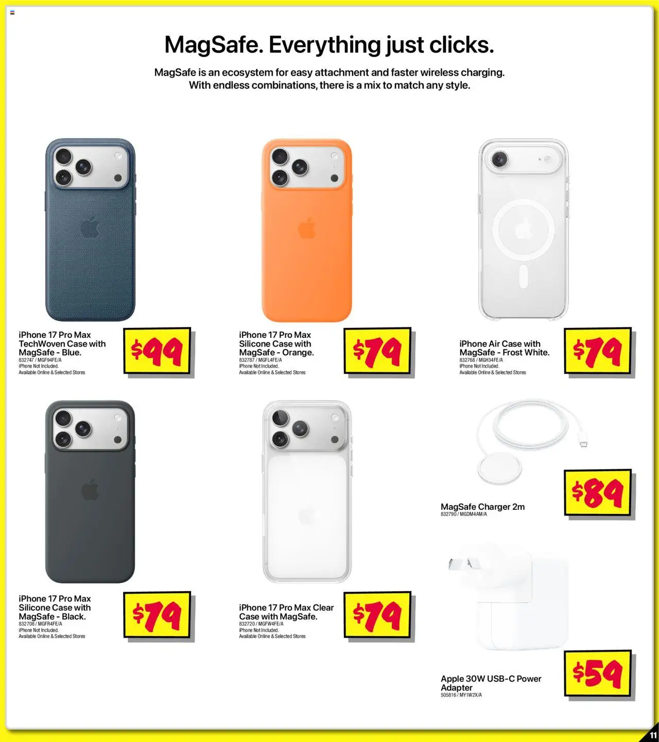 JB Hi-Fi catalogue - valid from 19.09.2025 | Page: 11 | Products: Charger, Iphone, Case, Adapter