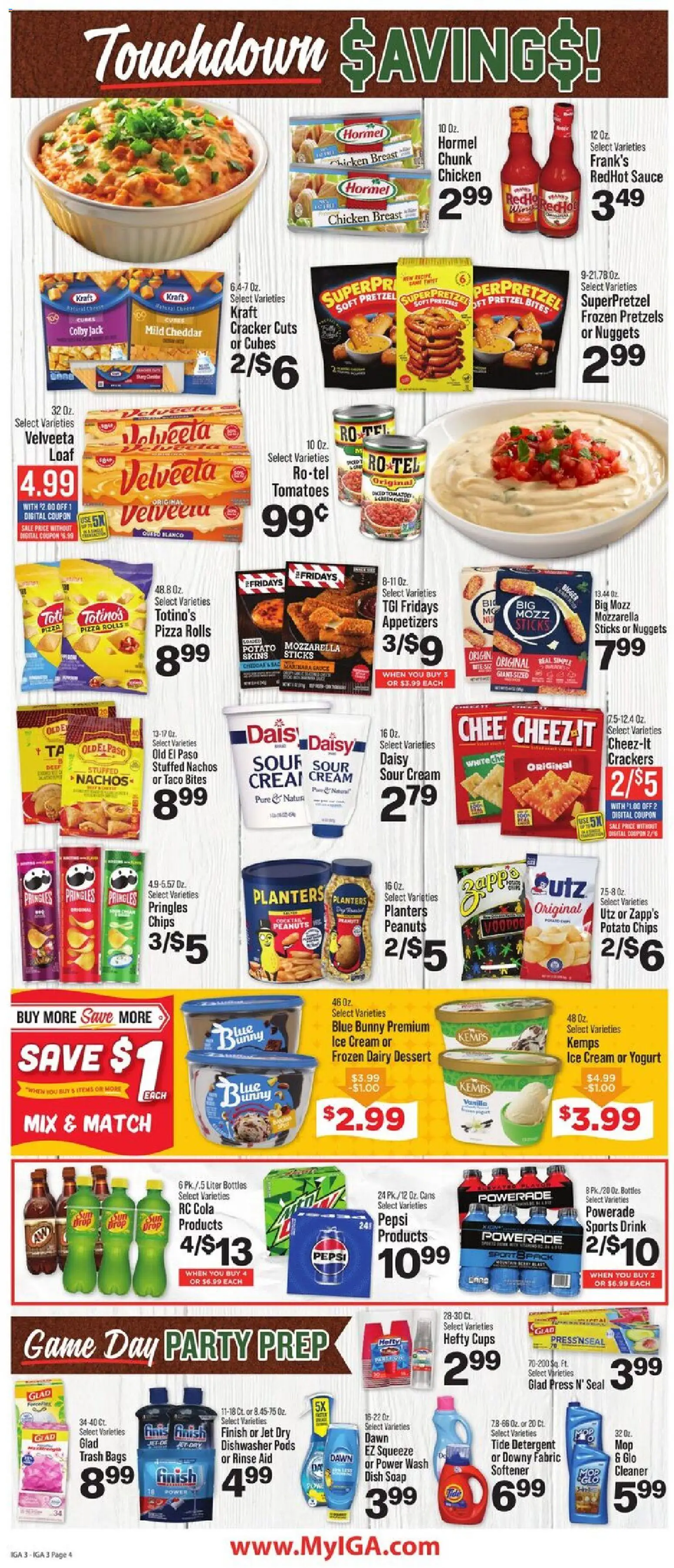IGA Weekly Ad - valid from 04.02.2026 | Page: 5 | Products: Yogurt, Soap, Sour cream, Detergent