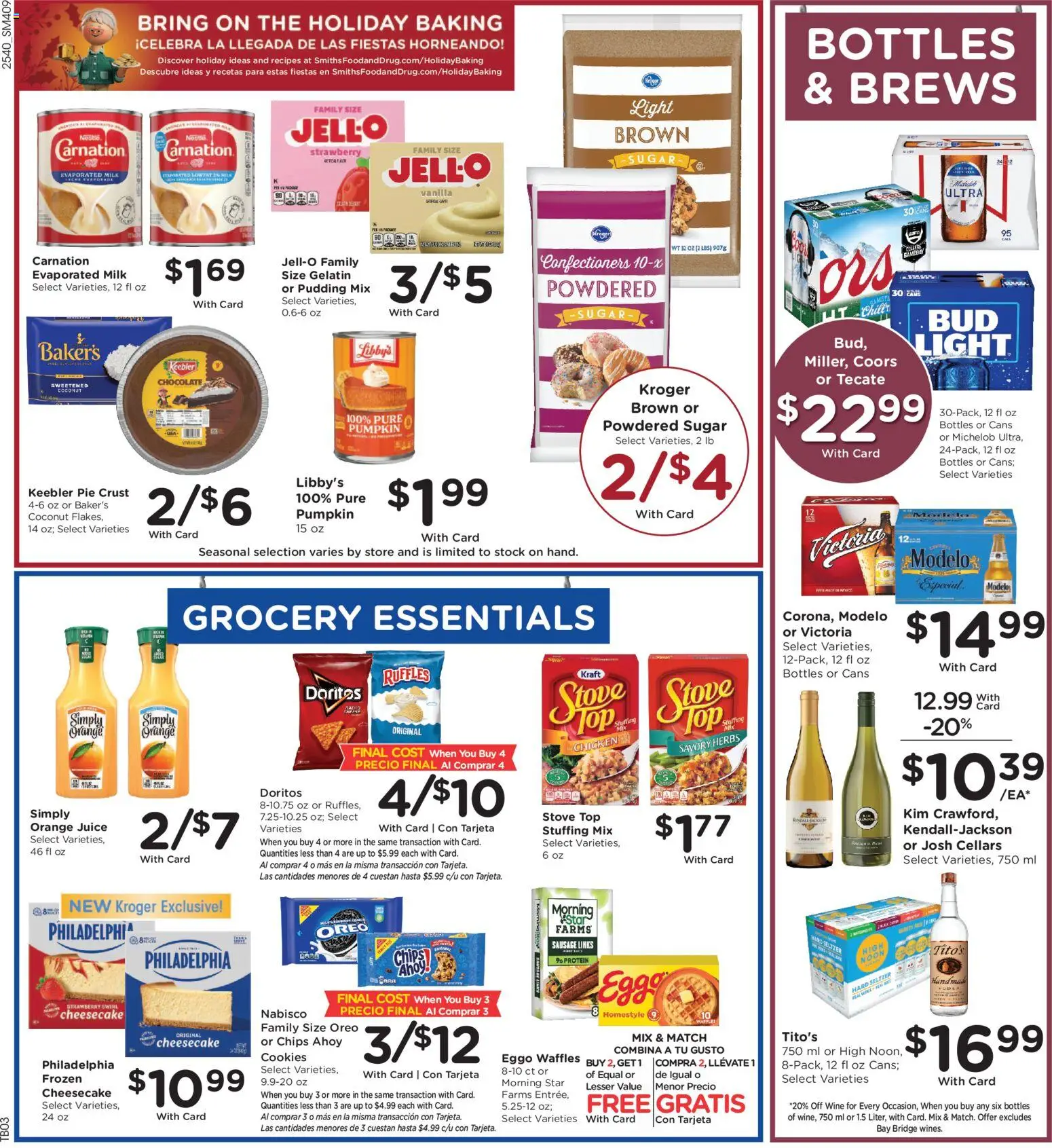 Smith's Weekly Ad - NM - valid from 05.11.2025 | Page: 7 | Products: Milk, Juice, Pumpkin, Cheesecake
