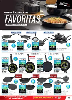Vista previa Río Shop Deco catálogo válido desde el 01.10.2025 | Página: 15 | Productos: Bifera, Sartén, Olla, Wok
