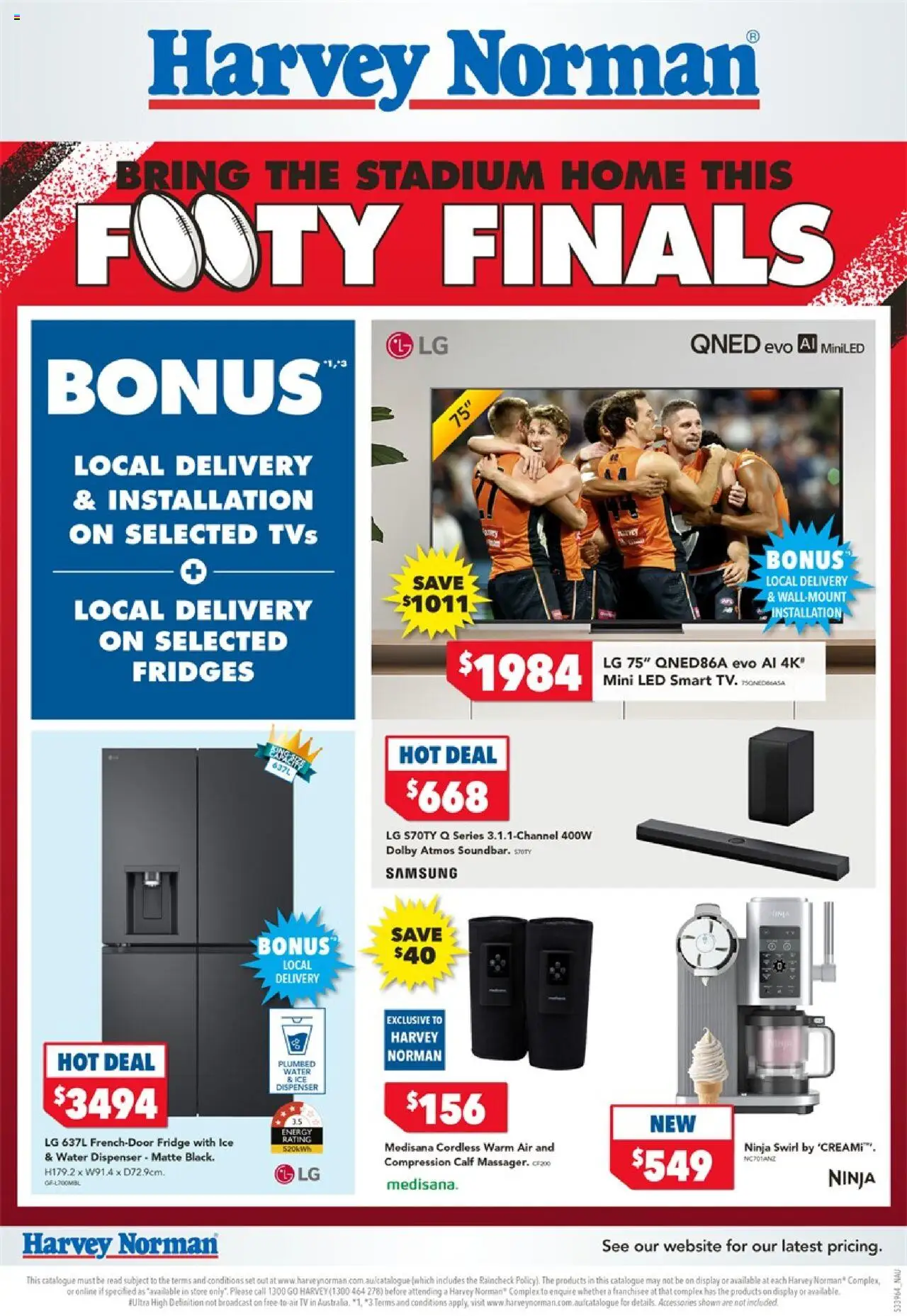 Harvey Norman catalogue - valid from 11.09.2025 | Page: 1 | Products: Compression, Water, Accessories, Tv