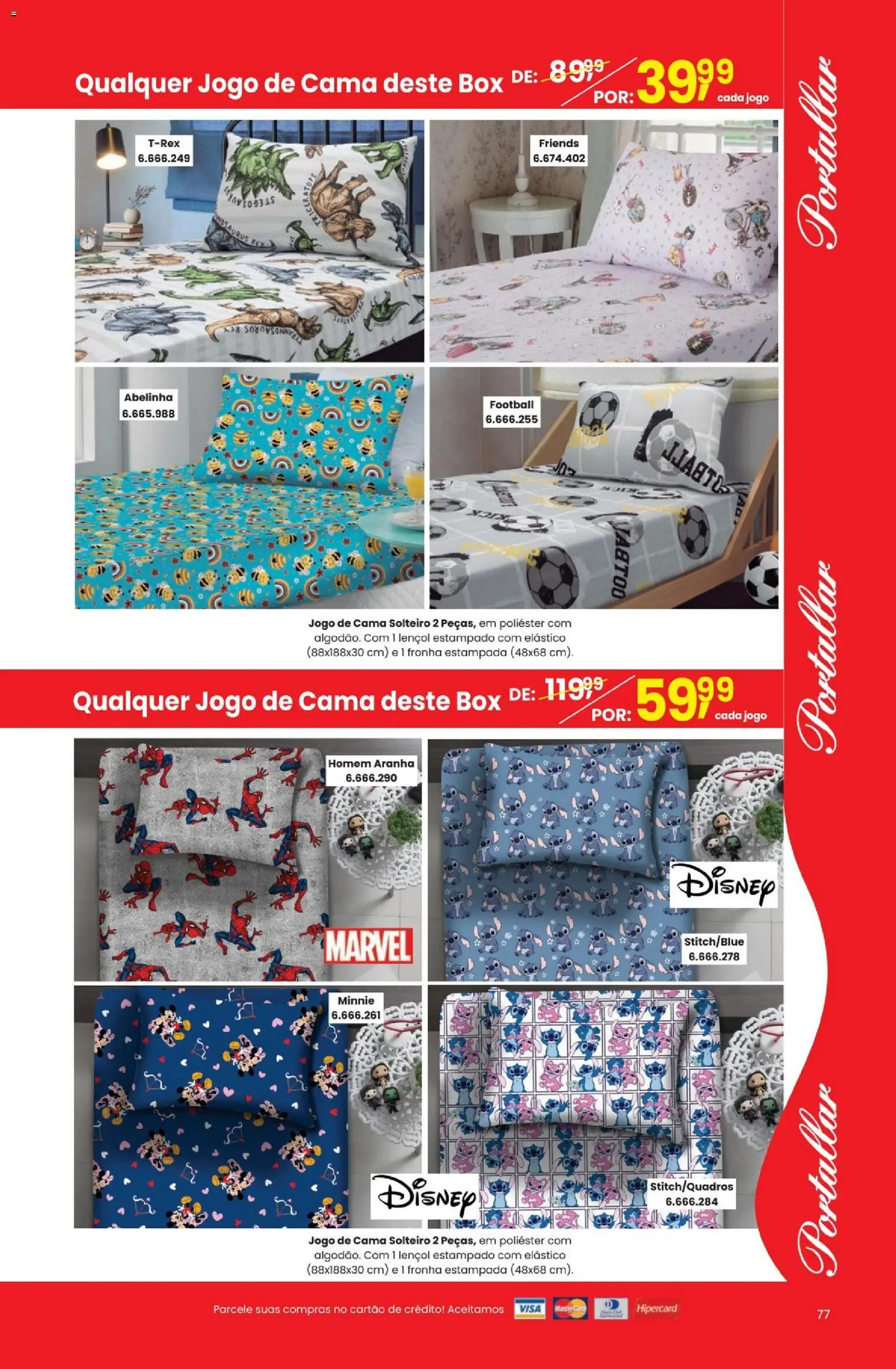 Quatro Estações Folheto - válido de 03.03.2026 | Página: 77 | Produtos: Jogo de cama, Cama, Lençol, Fronha