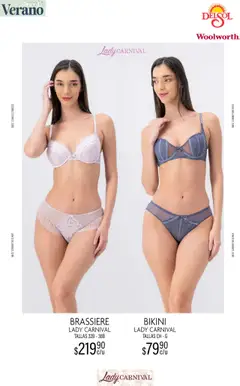 Nuevas ofertas de Del Sol y Woolworth válidas en toda la República Mexicana desde el 24.06.2025. ¡Encuentra las mejores ofertas en Del Sol y Woolworth catálogo Luce El Verano! | Página: 12 | Productos: Bikini