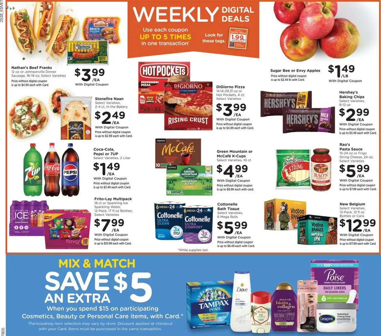 King Soopers Weekly Ad - valid from 22.10.2025 | Page: 2 | Products: Shampoo, Beef, Chips, Sauce