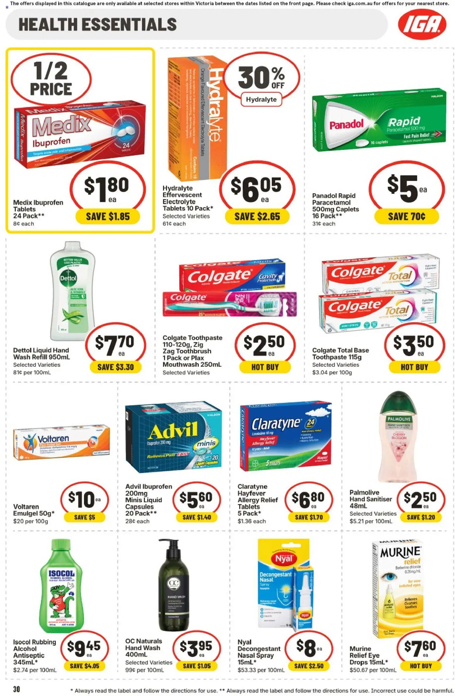 IGA catalogue - valid from 24.12.2025 | Page: 33 | Products: Toothpaste, Toothbrush, Tablets, Hand wash
