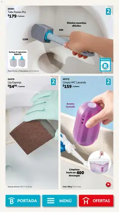 Vista previa de Betterware campaña 12 2025, nuevo folleto de la tienda, válido en México a partir del 01.12.2025 | Página: 101 | Productos: Esponja, Wc, Lija