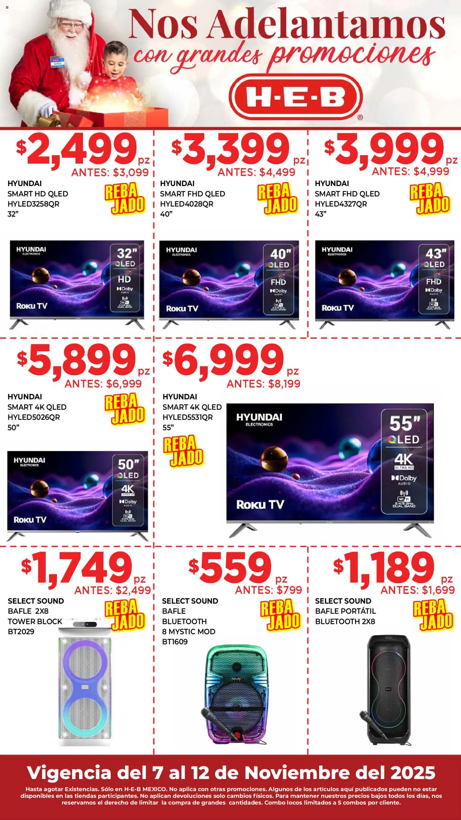 Nuevas ofertas de H-E-B válidas en toda la República Mexicana desde el 07.11.2025. ¡Encuentra las mejores ofertas en H-E-B folleto! | Página: 8 | Productos: Audio
