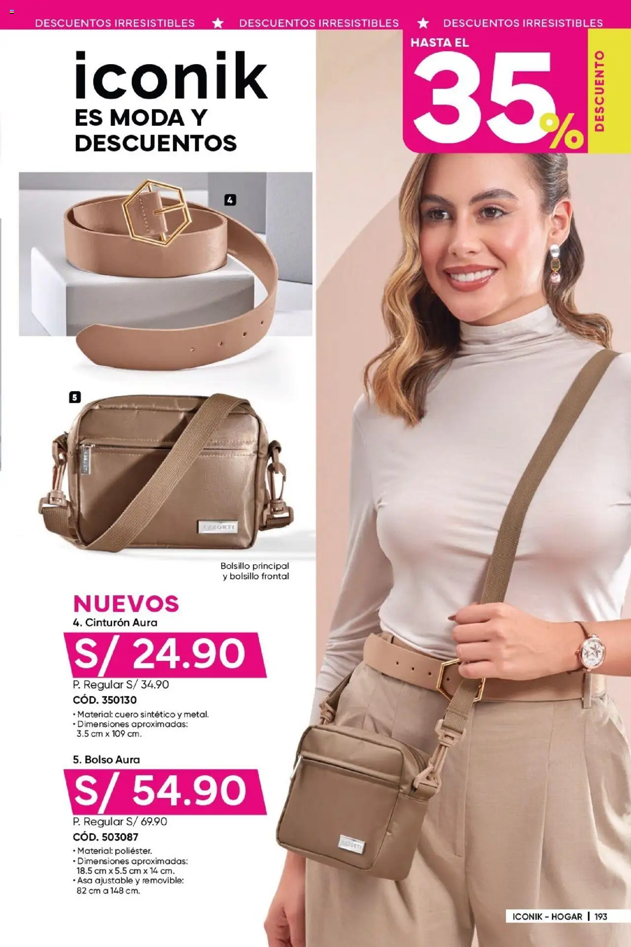 Catálogo Azzorti válido desde 17.06.2025 | Página: 195 | Productos: Bolso, Cinturón