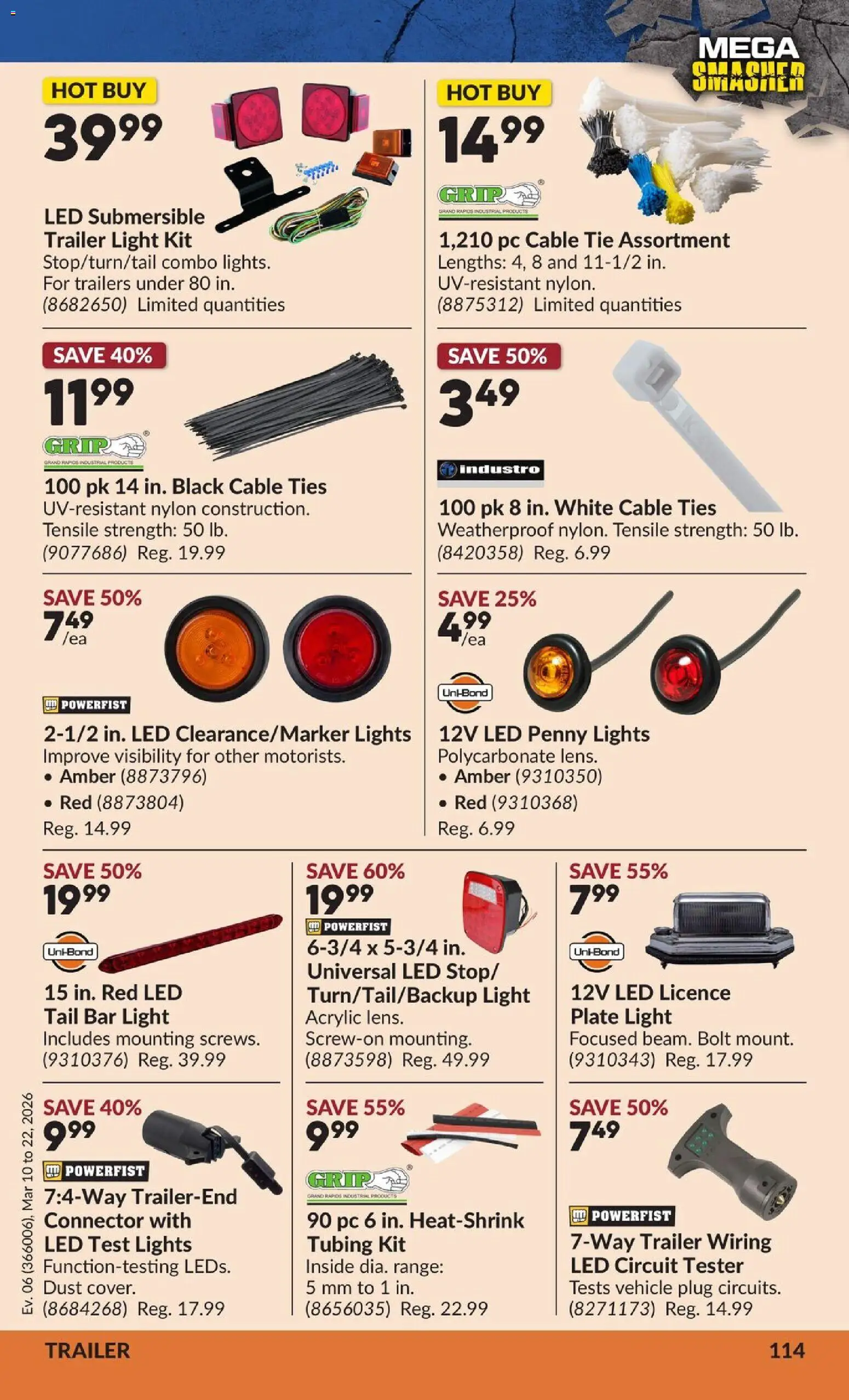 Princess Auto flyer valid from 10.03.2026 | Page: 120 | Products: PC, Cable, Connector