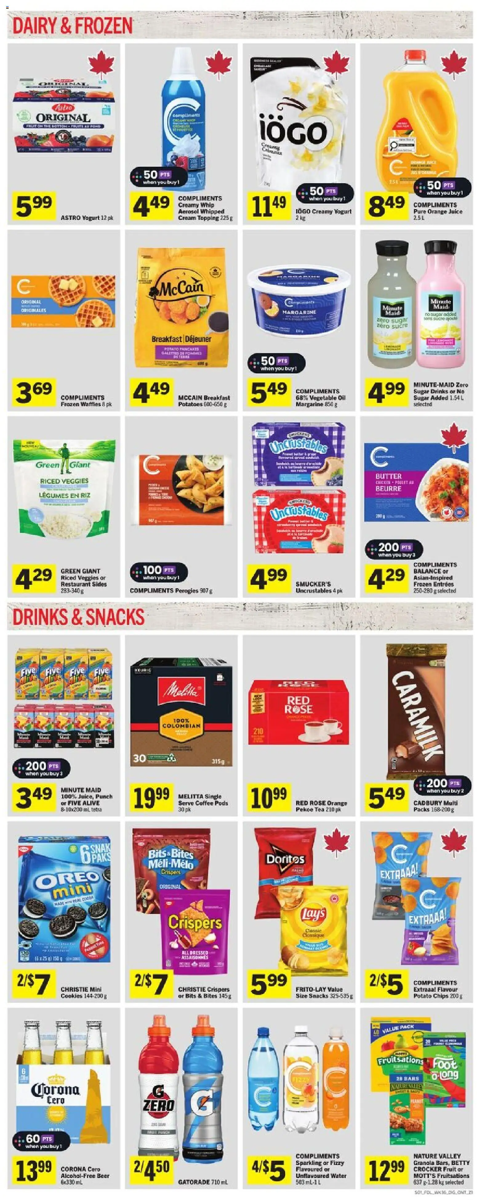 Foodland flyer valid from 01.01.2026 | Page: 3 | Products: Tea, Coffee, Juice, Chicken
