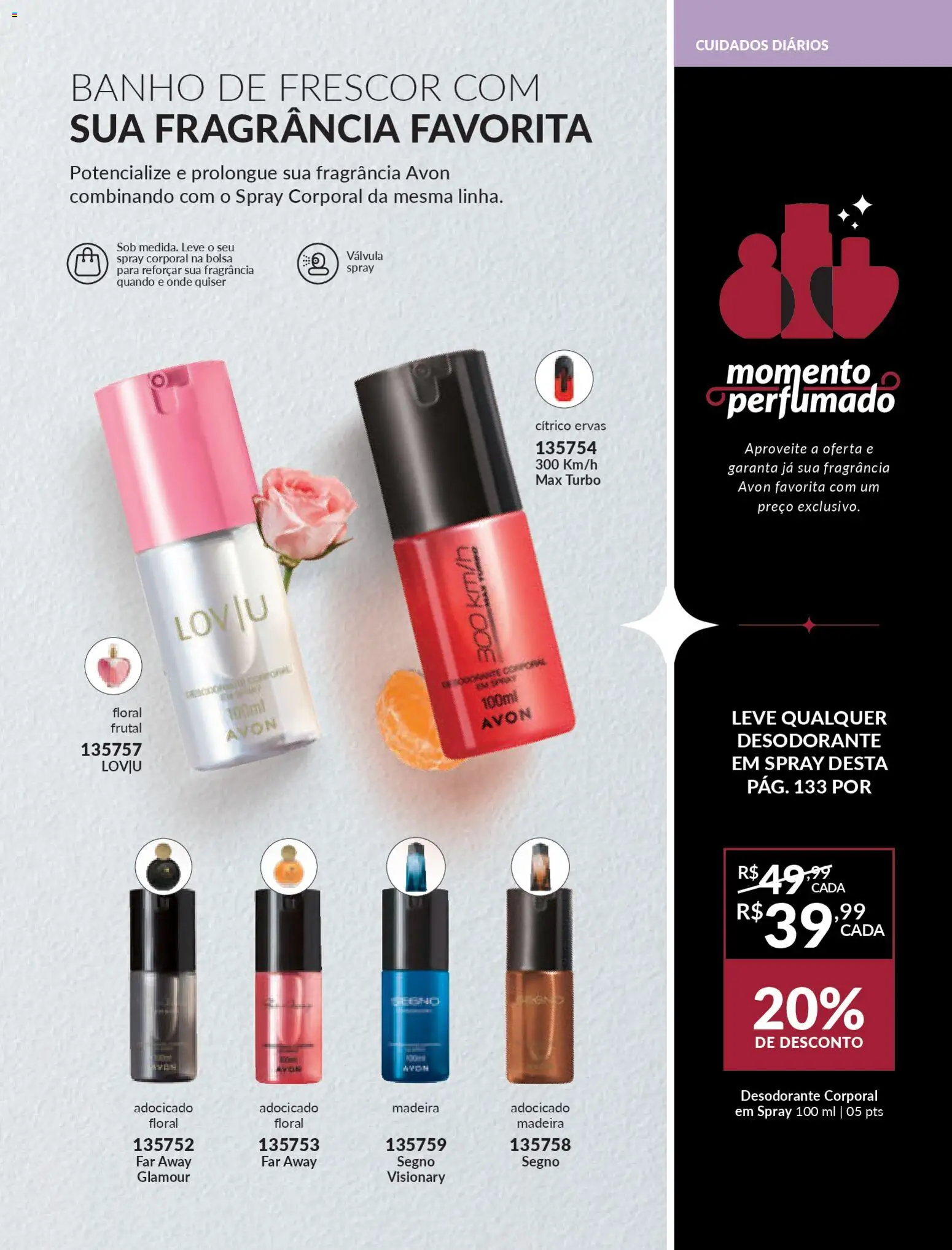 Avon Folheto - válido de 19.12.2025 | Página: 133 | Produtos: Fragrância, Desodorante, Bolsa