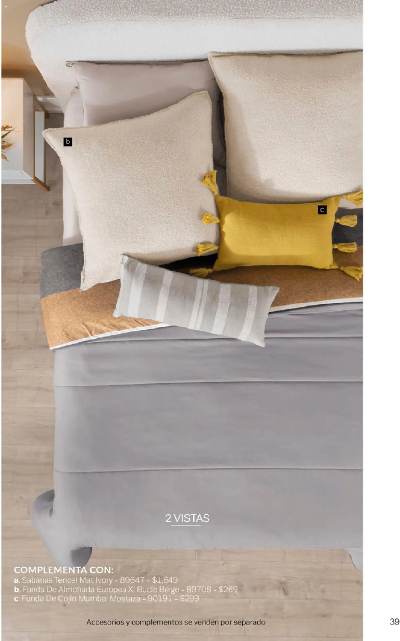 Nuevas ofertas de Vianney válidas en toda la República Mexicana desde el 06.03.2026. ¡Encuentra las mejores ofertas en Vianney catálogo Tu hogar, nuestra pasión! | Página: 41 | Productos: Mostaza, Funda, Funda de almohada, Sabanas