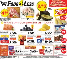 Preview of Food 4 Less weekly ads valid from 06.08.2025