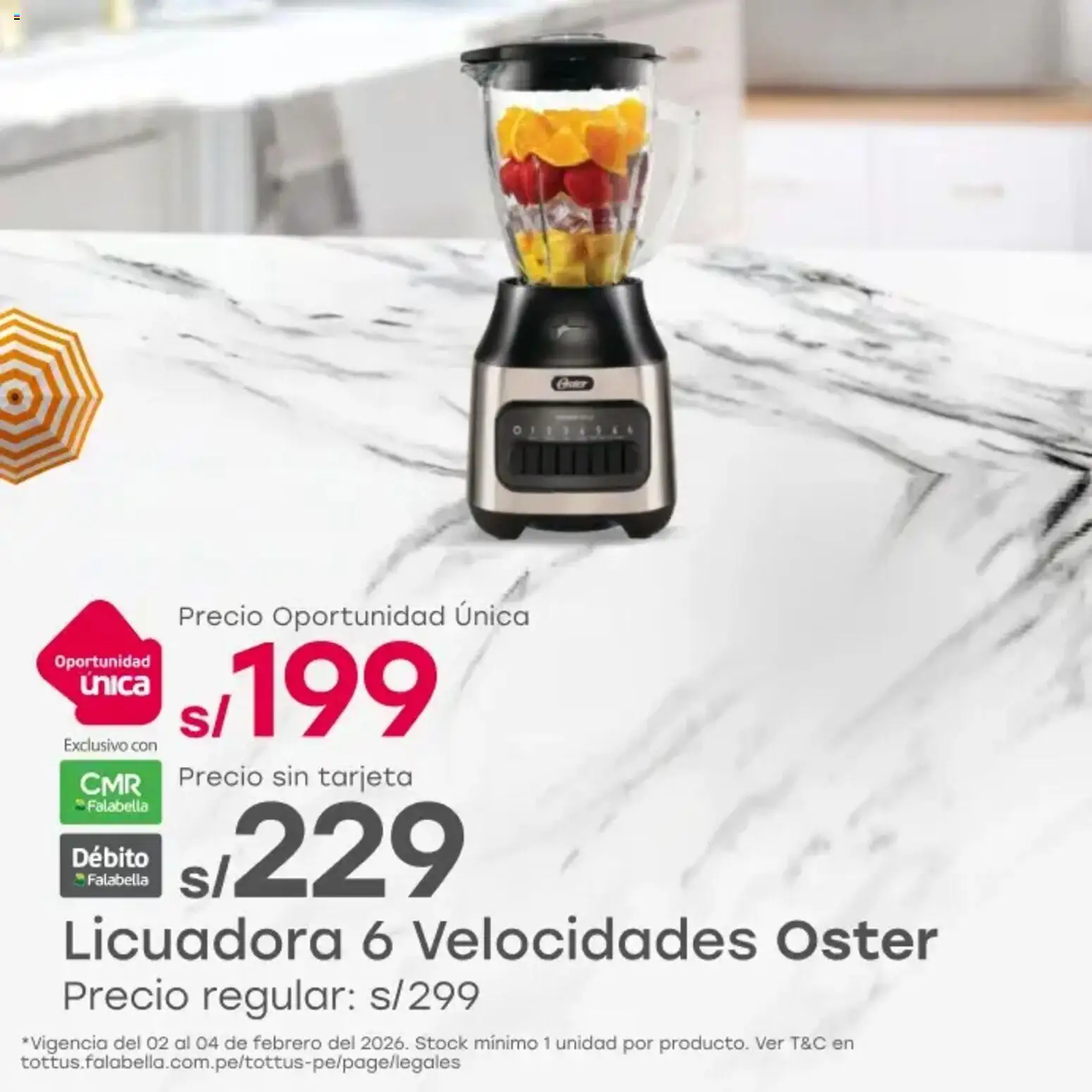Catálogo Tottus válido desde 02.02.2026 | Página: 1 | Productos: Licuadora