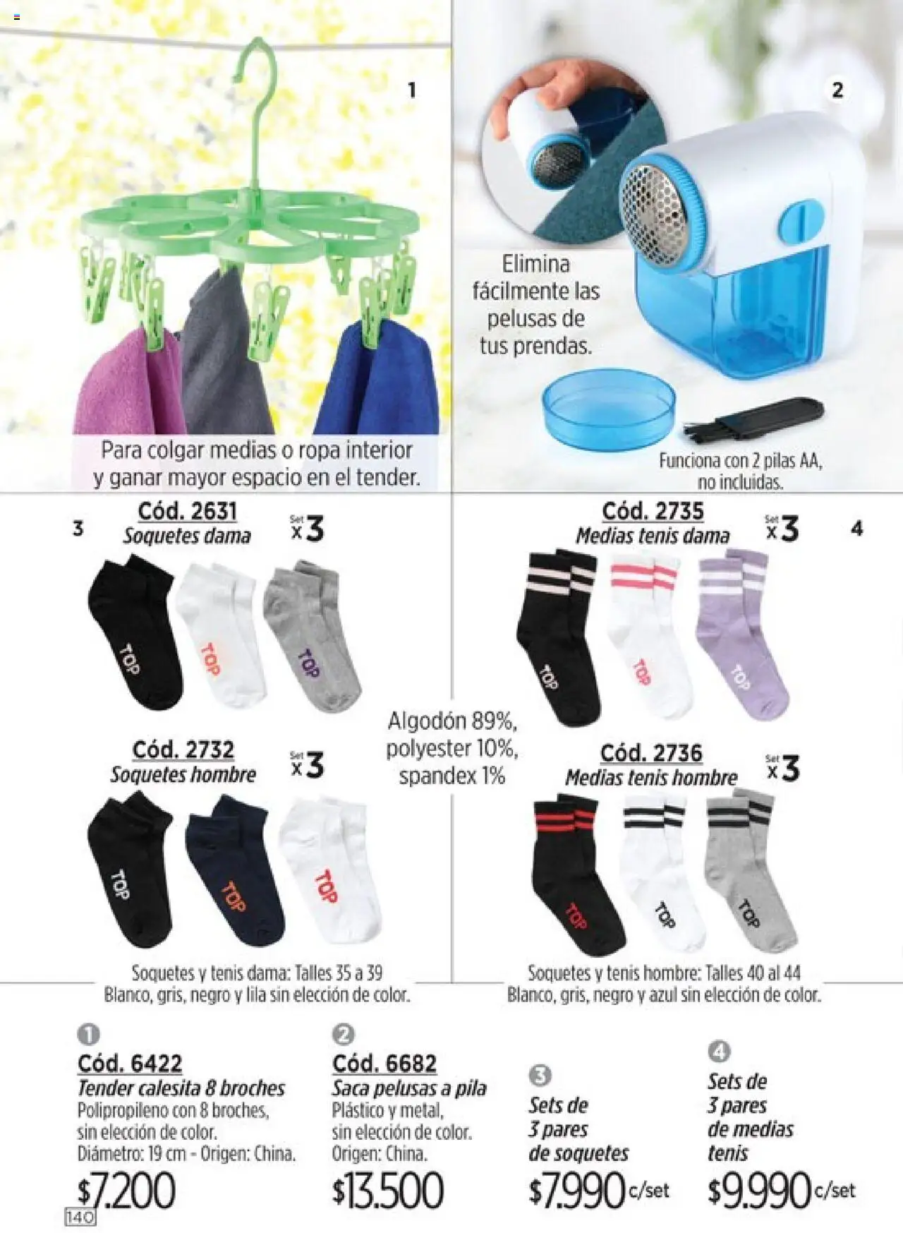 Catálogo Amodil Campaña 16 │ válido desde el 01.10.2025 | Página: 140 | Productos: Algodón, Tender, Pilas, Medias