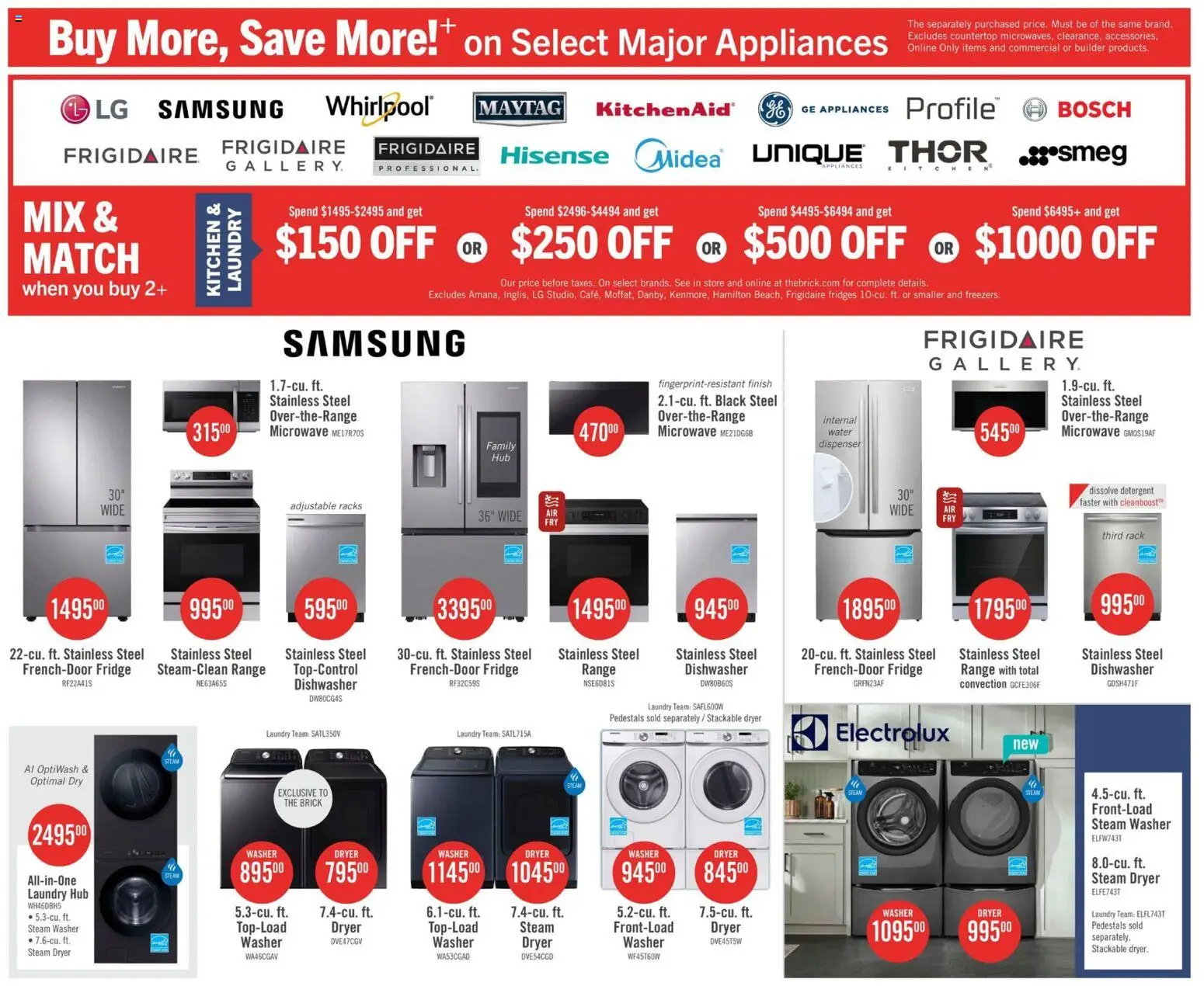 The Brick flyer valid from 29.01.2026 | Page: 19 | Products: Dryer, Dishwasher, Detergent