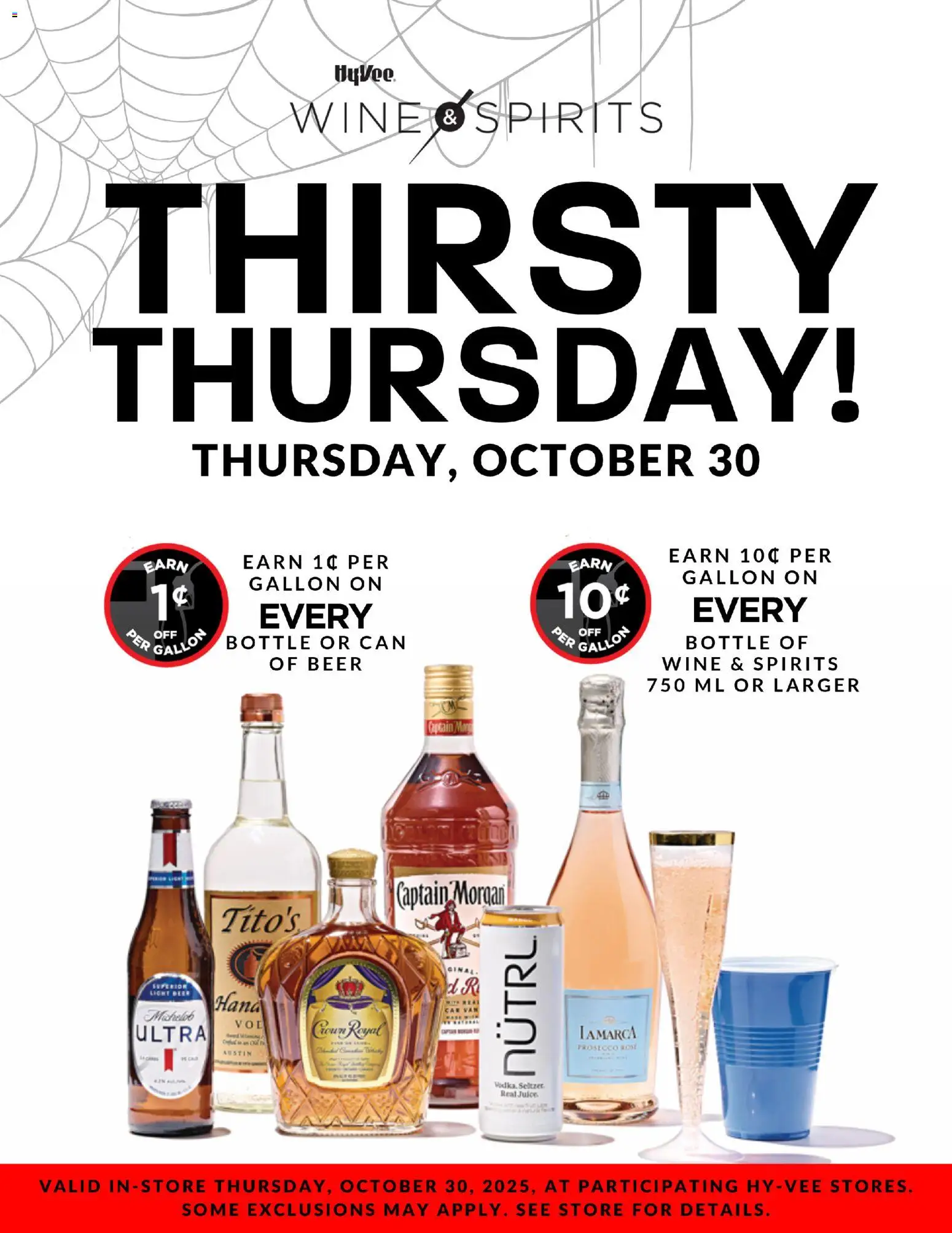 HyVee Thirsty Thursday - valid from 30.10.2025 | Page: 1 | Products: Wine, Beer