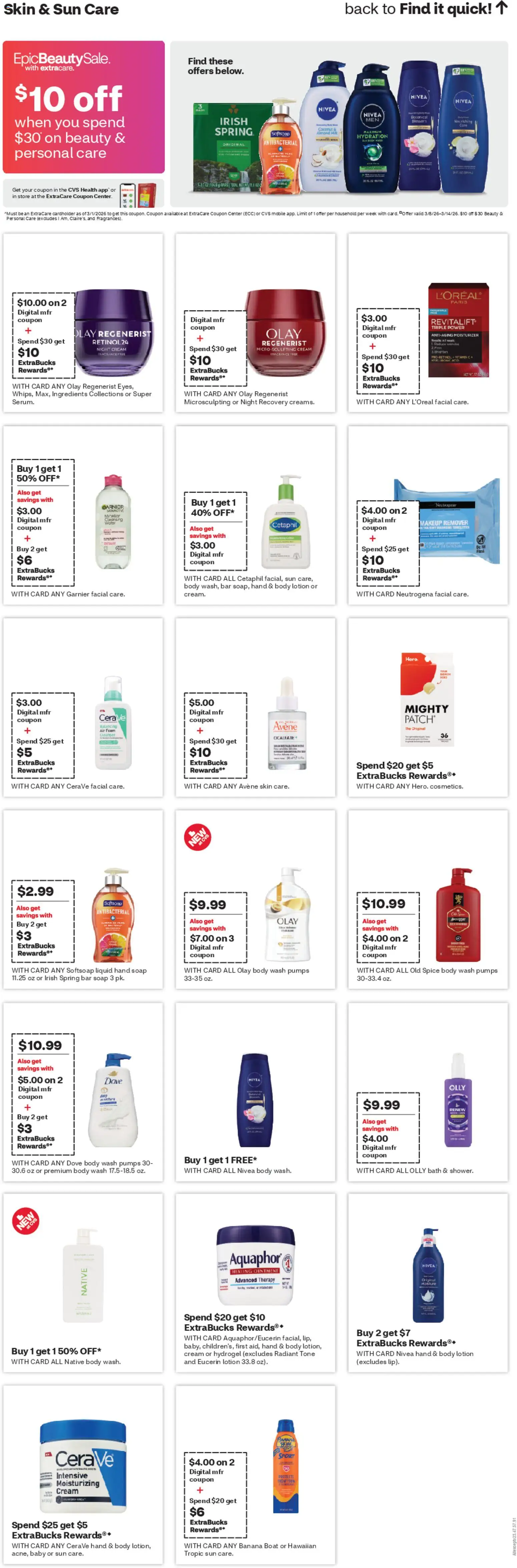 CVS Pharmacy Weekly Ad - NJ - valid from 08.03.2026 | Page: 12 | Products: Night Cream, Healing Ointment, Bar Soap, Body Wash