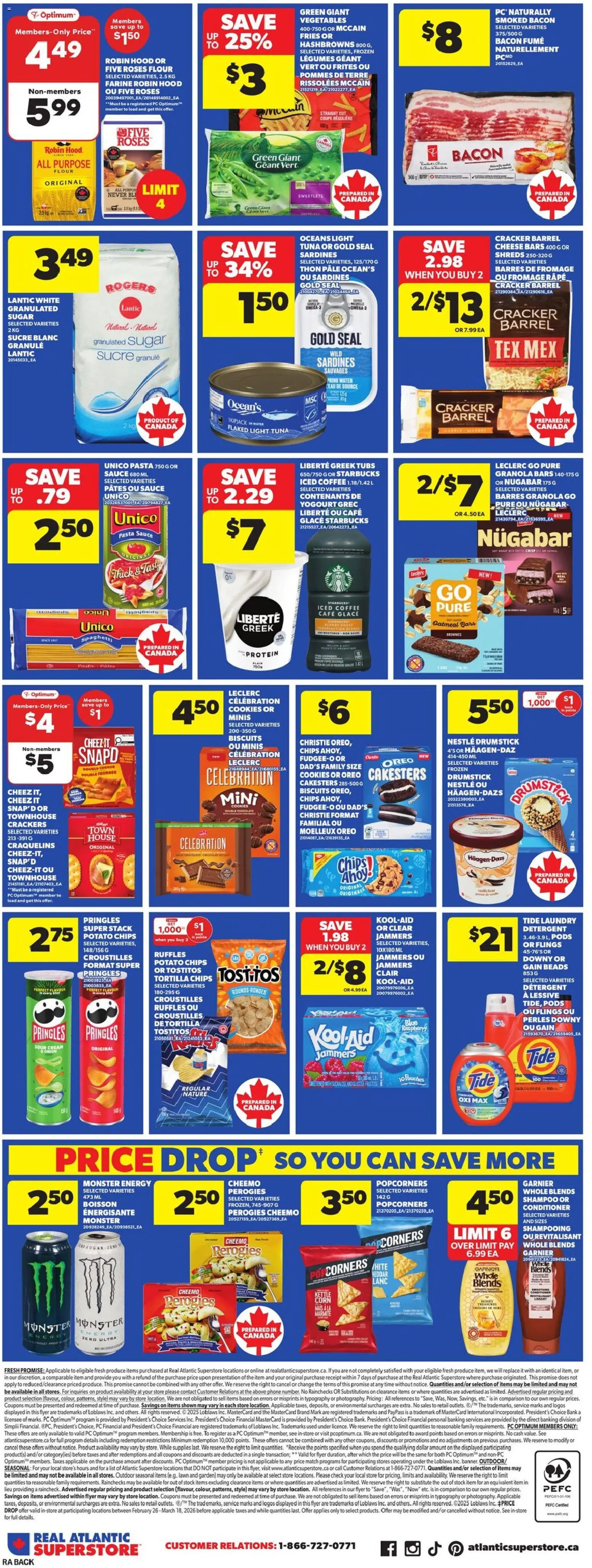 Atlantic Superstore flyer valid from 05.03.2026 | Page: 4 | Products: Sour cream, Pasta, Phone, Coffee