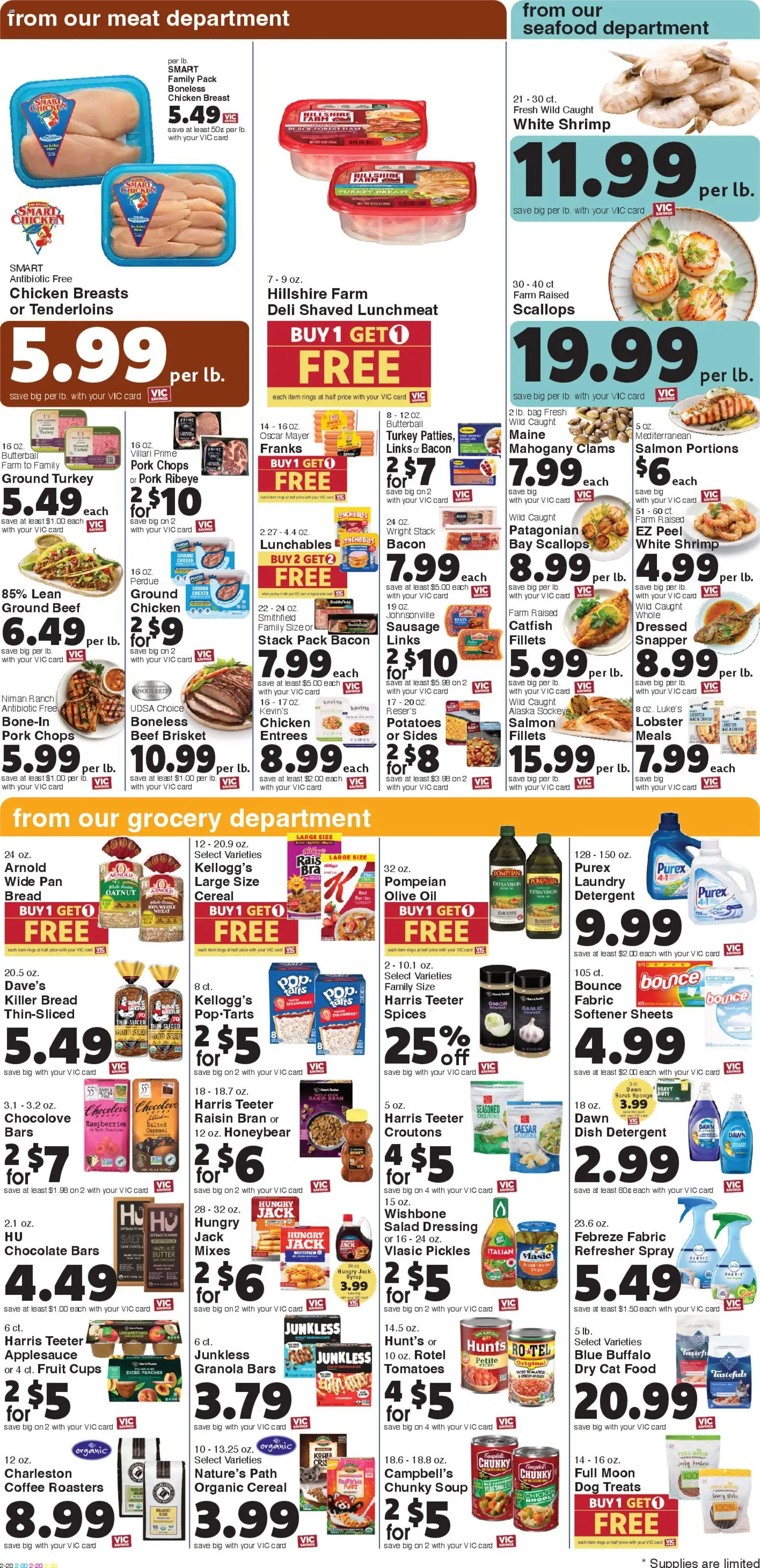 Harris Teeter Weekly Ad - NC - valid from 08.04.2026 | Page: 5 | Products: Oil, Ham, Beef, Seafood