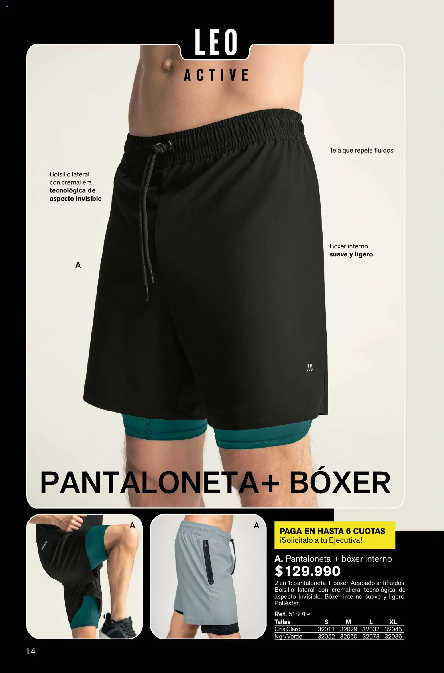 Leonisa revista - valida desde el 24.02.2026 | Página: 14 | Productos: Pantaloneta