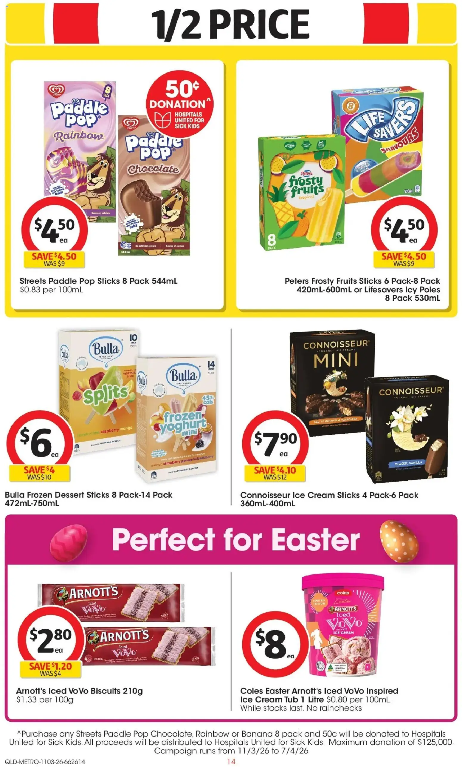 Coles catalogue - valid from 11.03.2026 | Page: 14 | Products: Yoghurt, Passionfruit, Fruits, Raspberry