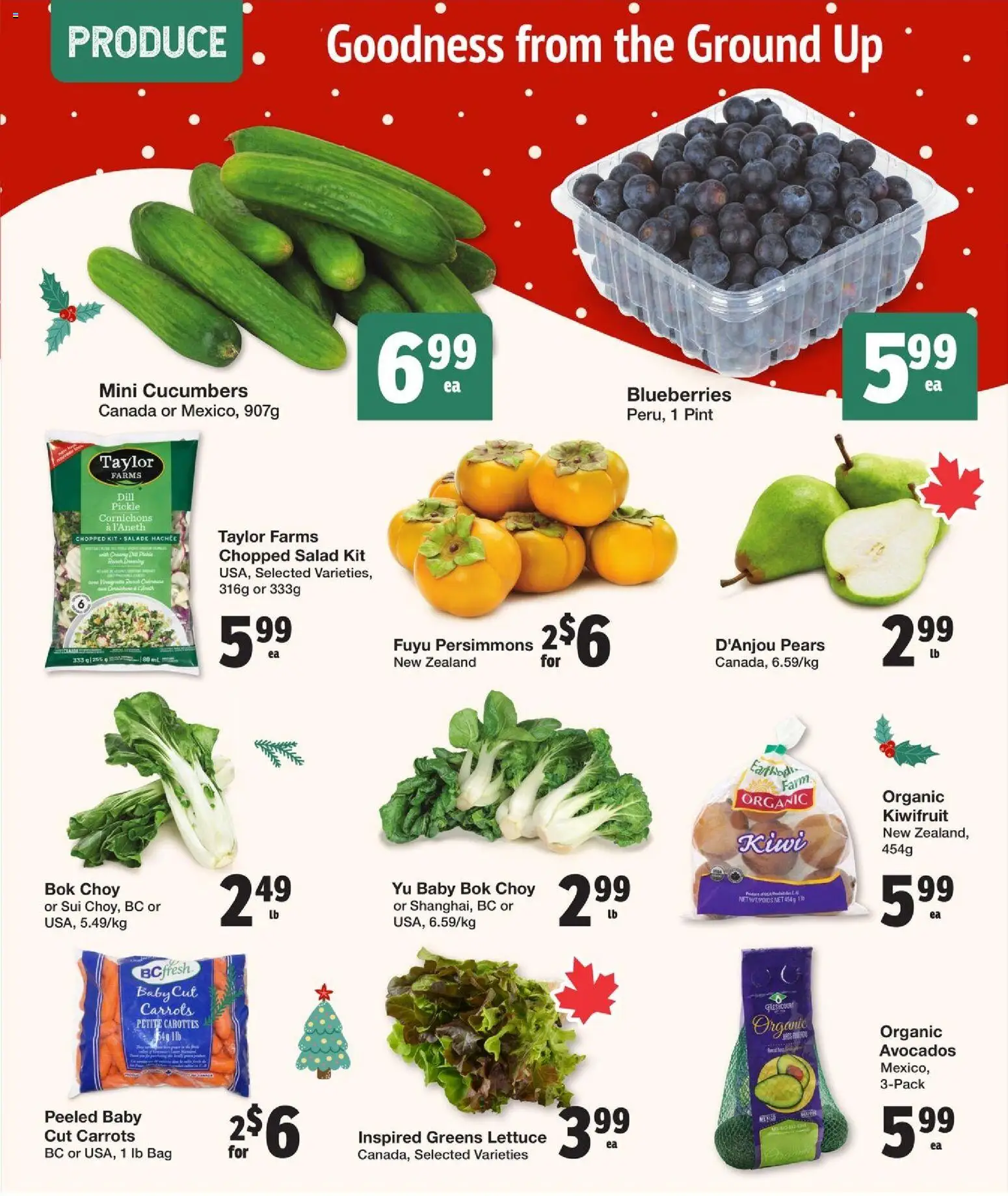 Quality Foods flyer valid from 20.11.2025 | Page: 2 | Products: Kiwi, Cucumbers, Salad, Bag