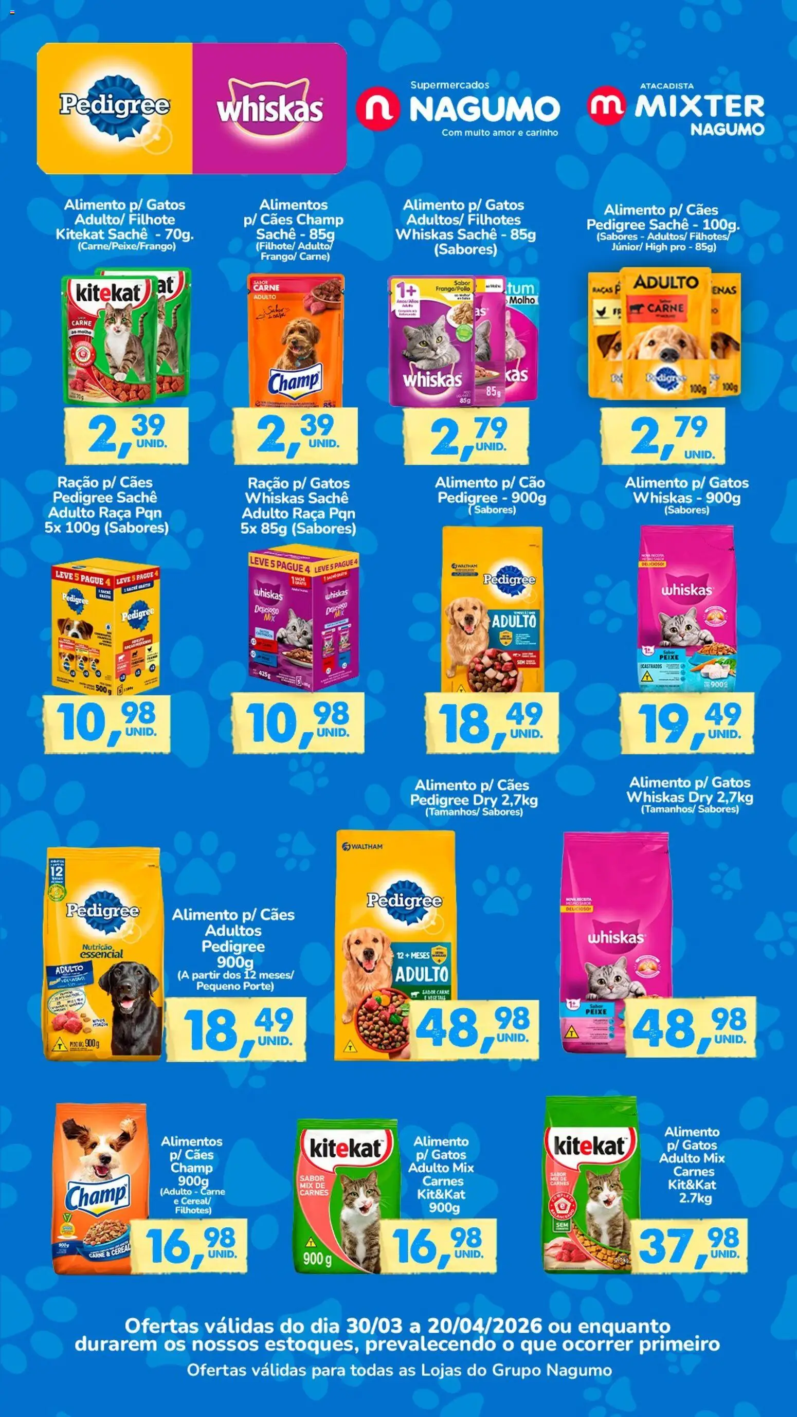 Nagumo Folheto - válido de 30.03.2026 | Página: 1 | Produtos: Peixe, Carne