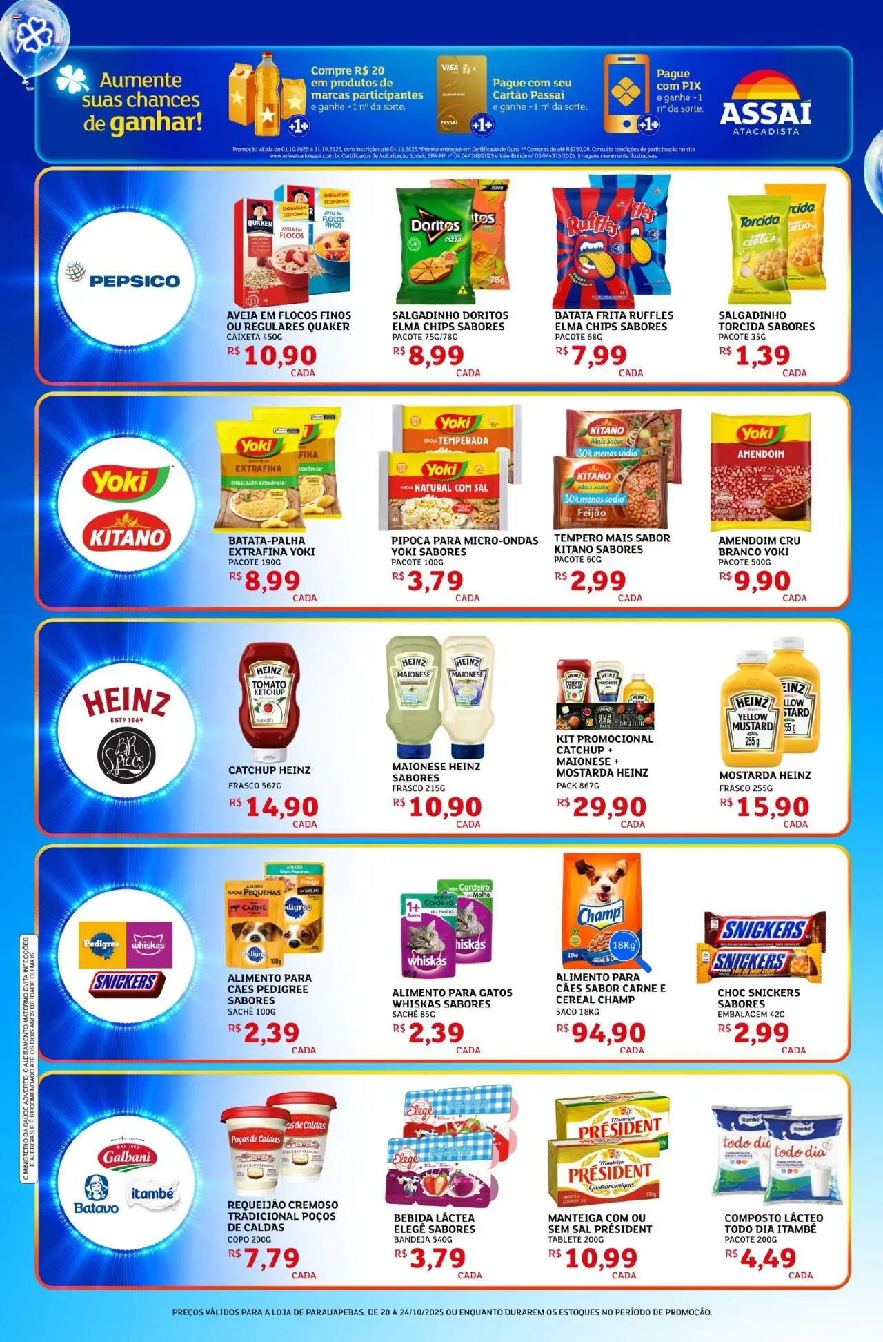 Assaí Atacadista Folheto - válido de 20.10.2025 | Página: 4 | Produtos: Microondas, Flocos, Maionese, Requeijão