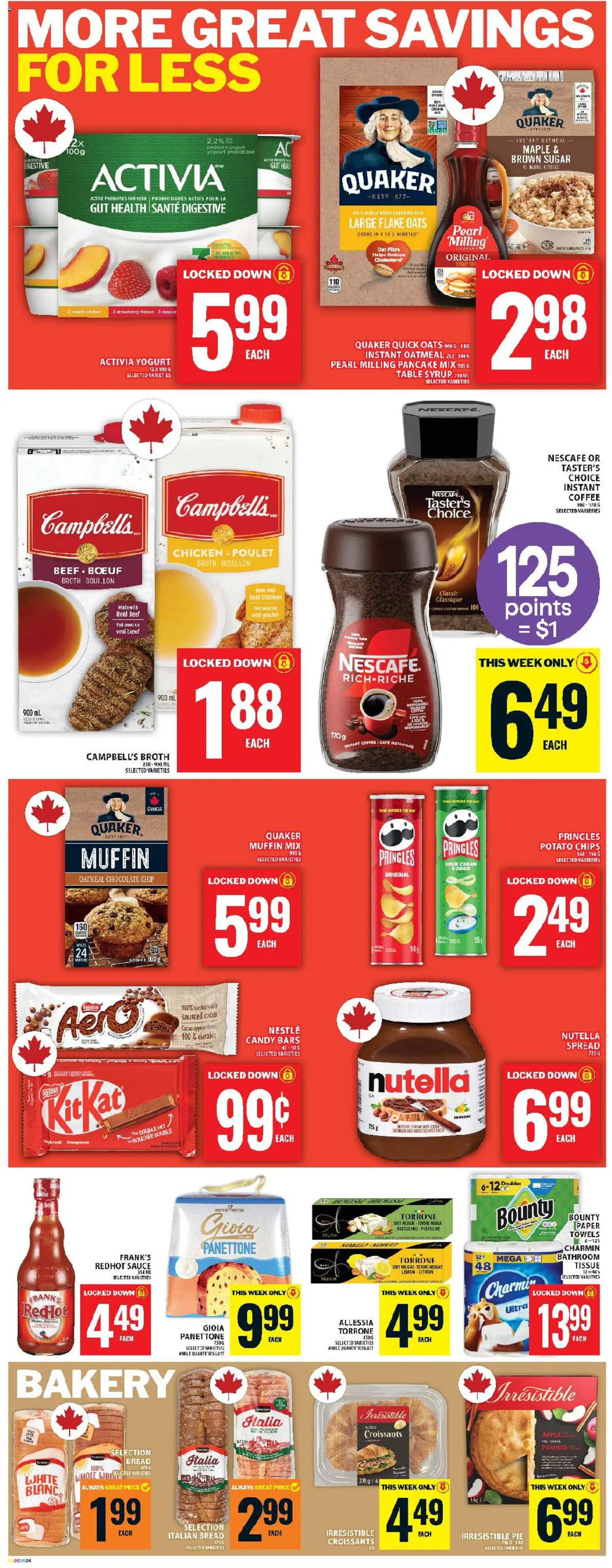Food Basics flyer valid from 04.12.2025 | Page: 9 | Products: Chips, Bakery, Chocolate, Chicken