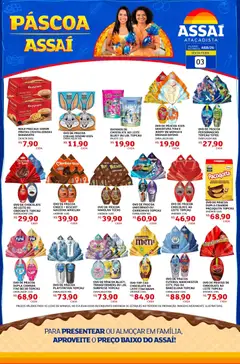 Assaí Atacadista ofertas - AM - Pré-Visualização do folheto da loja Assaí Atacadista, válido de 03.04.2026 | Página: 1 | Produtos: Chocolate, Baixo, Playstation, Frutas cristalizadas