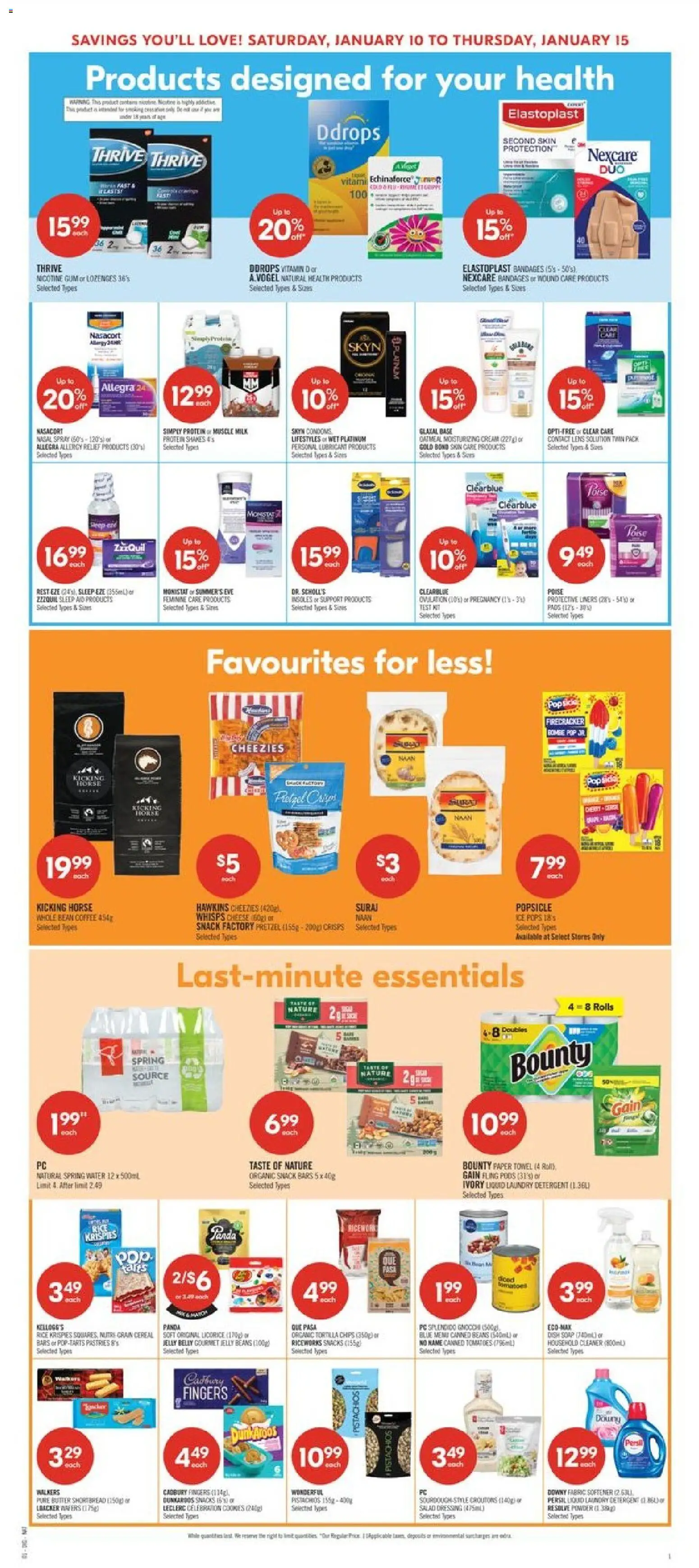 Shoppers flyer valid from 09.01.2026 | Page: 14 | Products: PC, Powder, Detergent, Butter