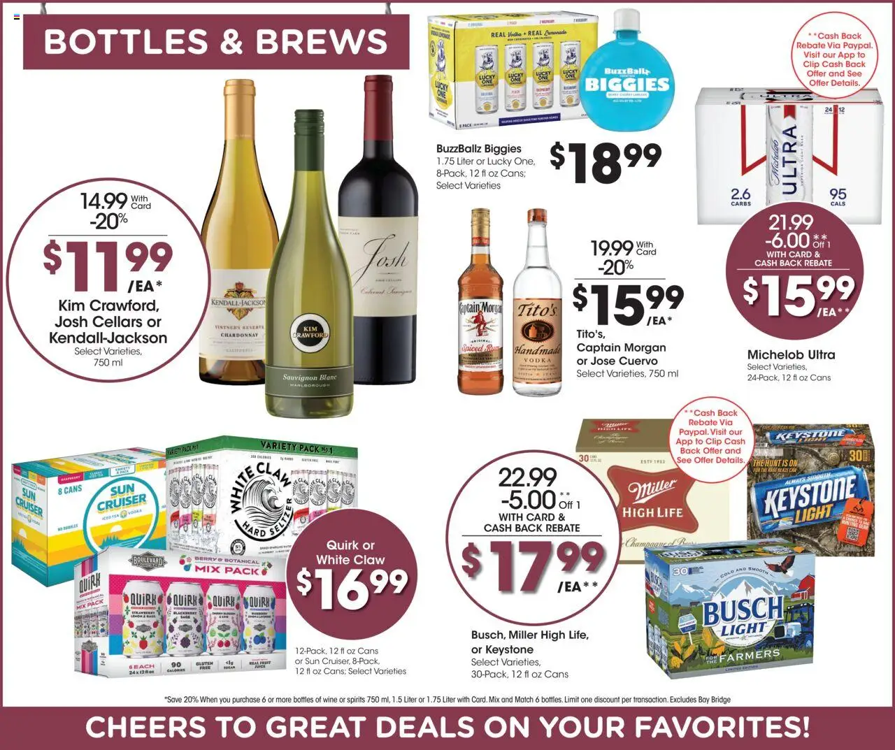 Baker's Weekly Ad - NE - valid from 20.08.2025 | Page: 11 | Products: Clip, Wine, Tea, Vodka