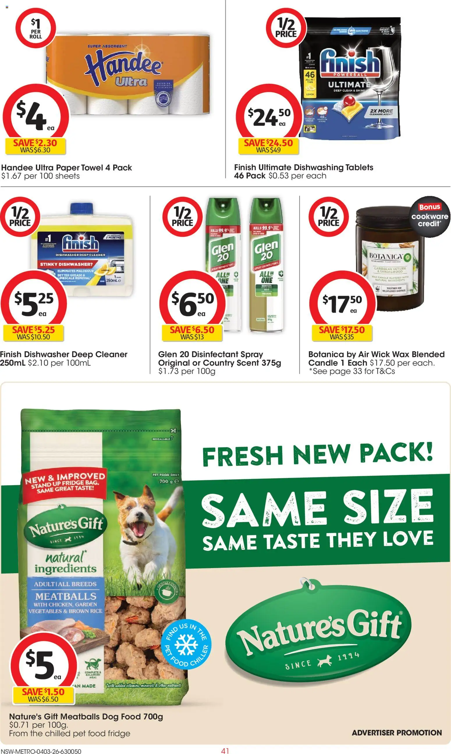 Coles catalogue - valid from 04.03.2026 | Page: 41 | Products: Cleaner, Cookware, Fridge, Tablets