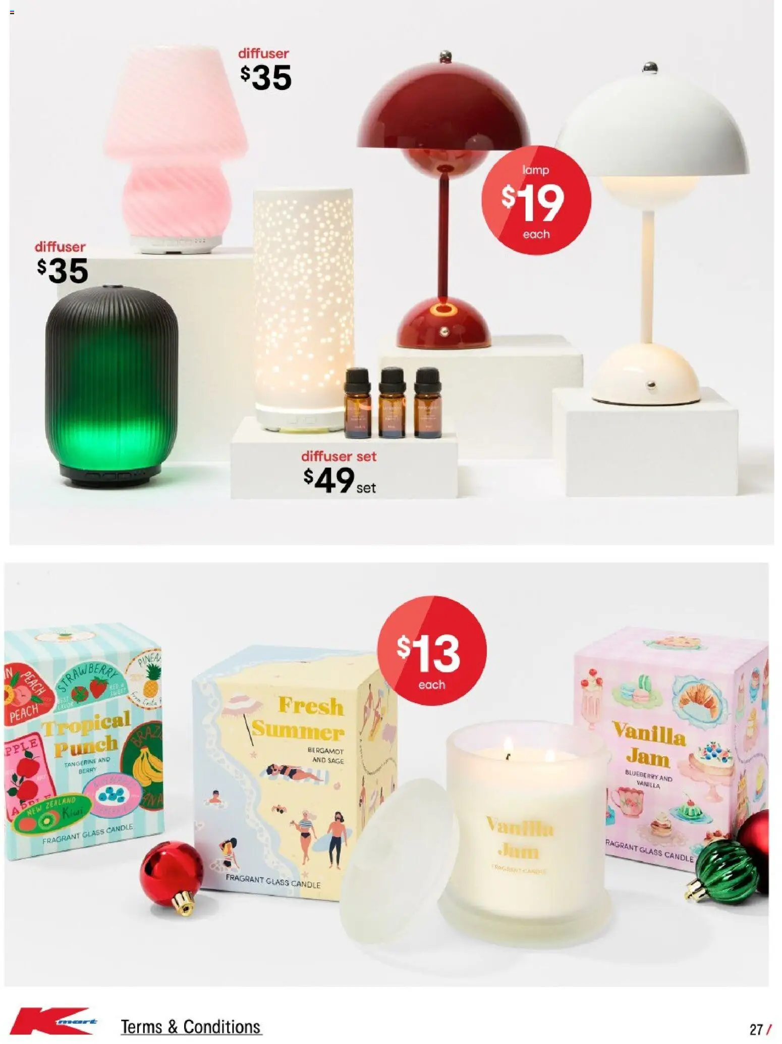 Kmart catalogue - valid from 20.11.2025 | Page: 28 | Products: Lamp, Tangerine, Peach, Candle