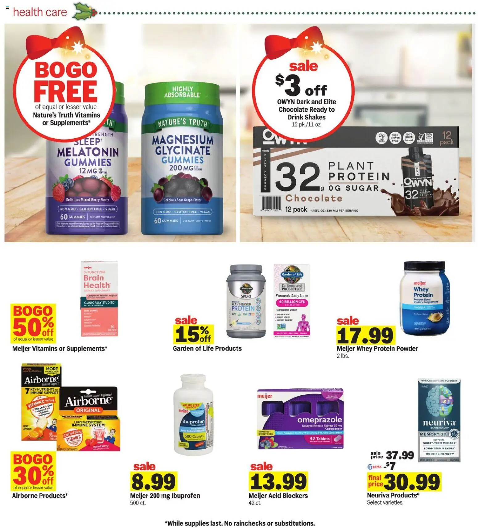 Meijer Weekly Ad - valid from 05.11.2025 | Page: 29 | Products: Probiotics, Melatonin, Protein Powder, Chocolate