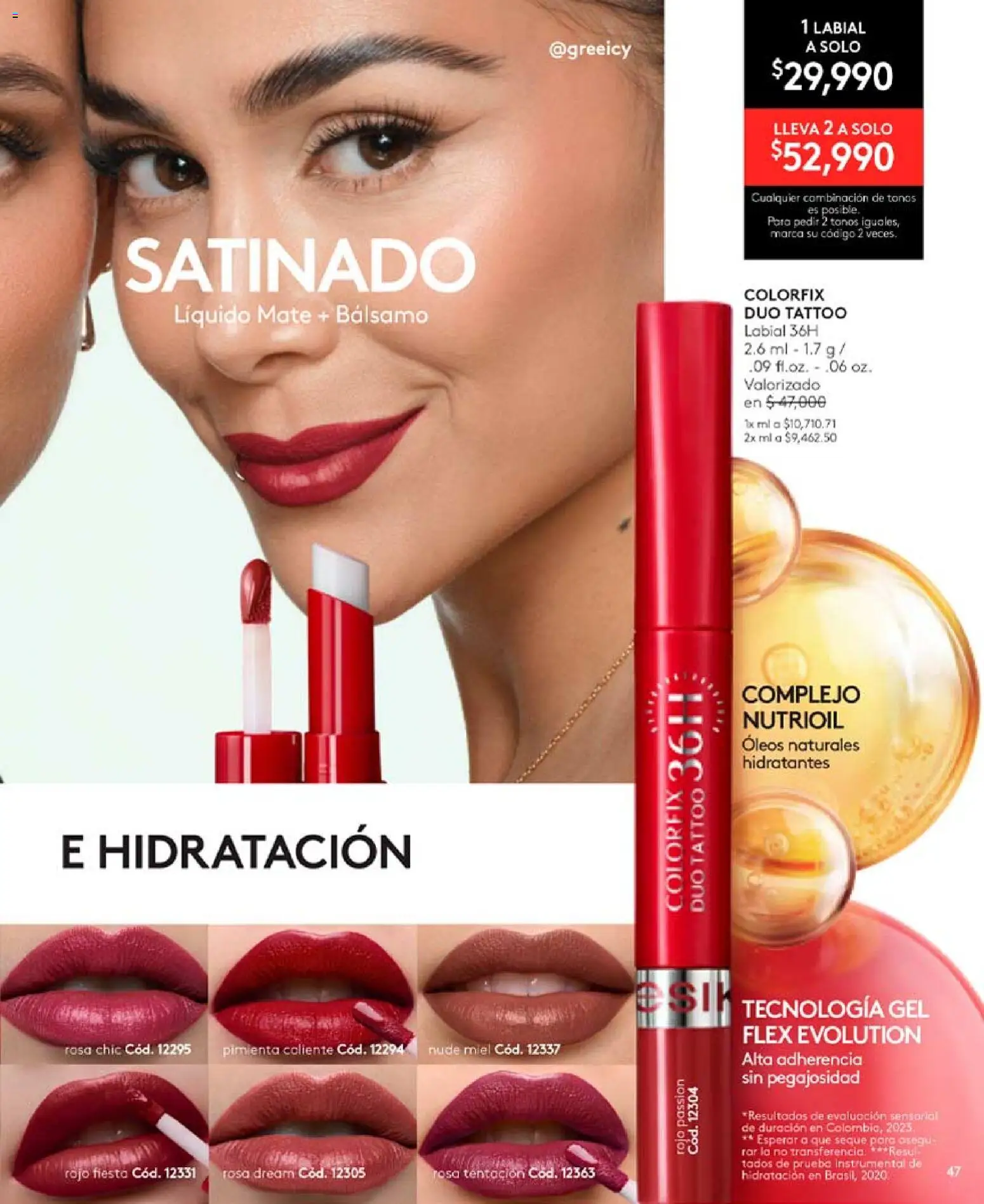 Ésika revista - valida desde el 24.04.2026 | Página: 47 | Productos: Pimienta, Bálsamo, Combinación